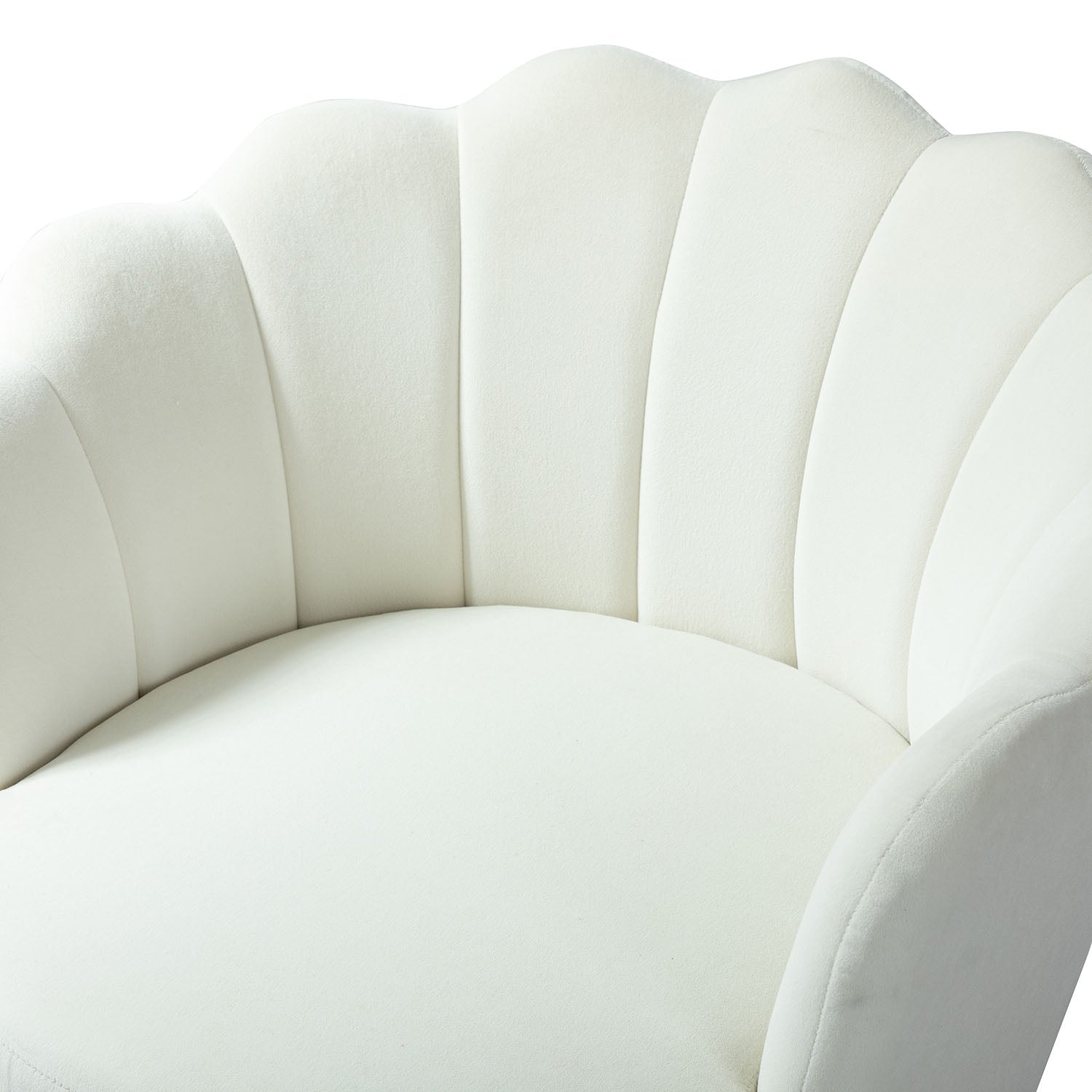 Donata Barrel Chair in Ivory