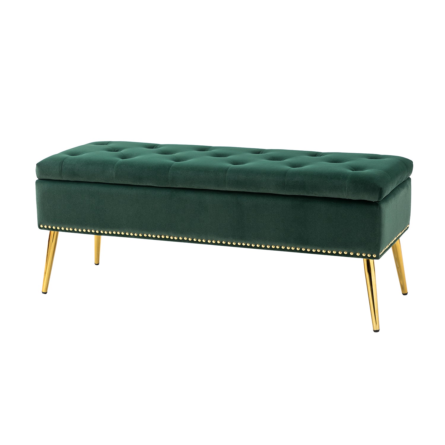 Achilles Storage Bench in Green