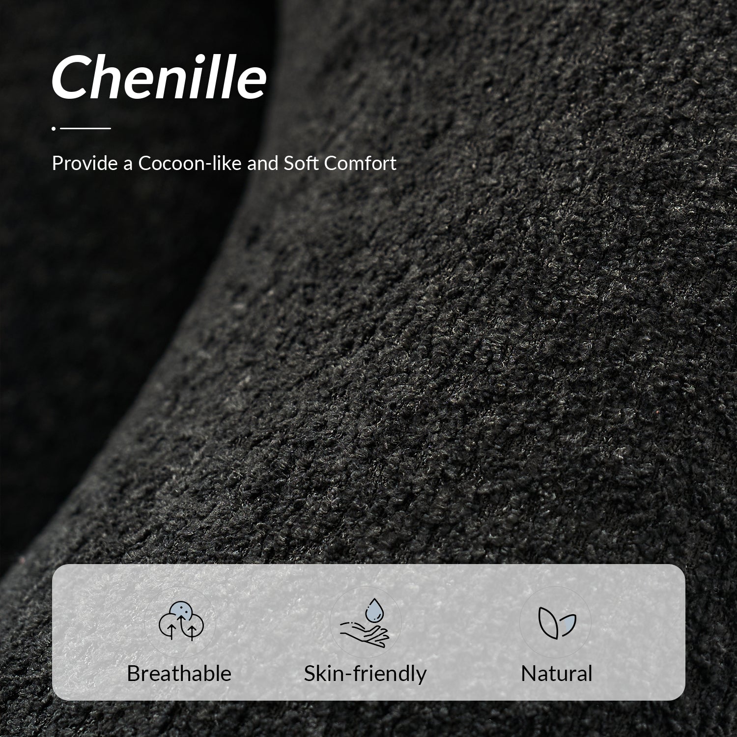 George Modern Boucle Armchair in Black