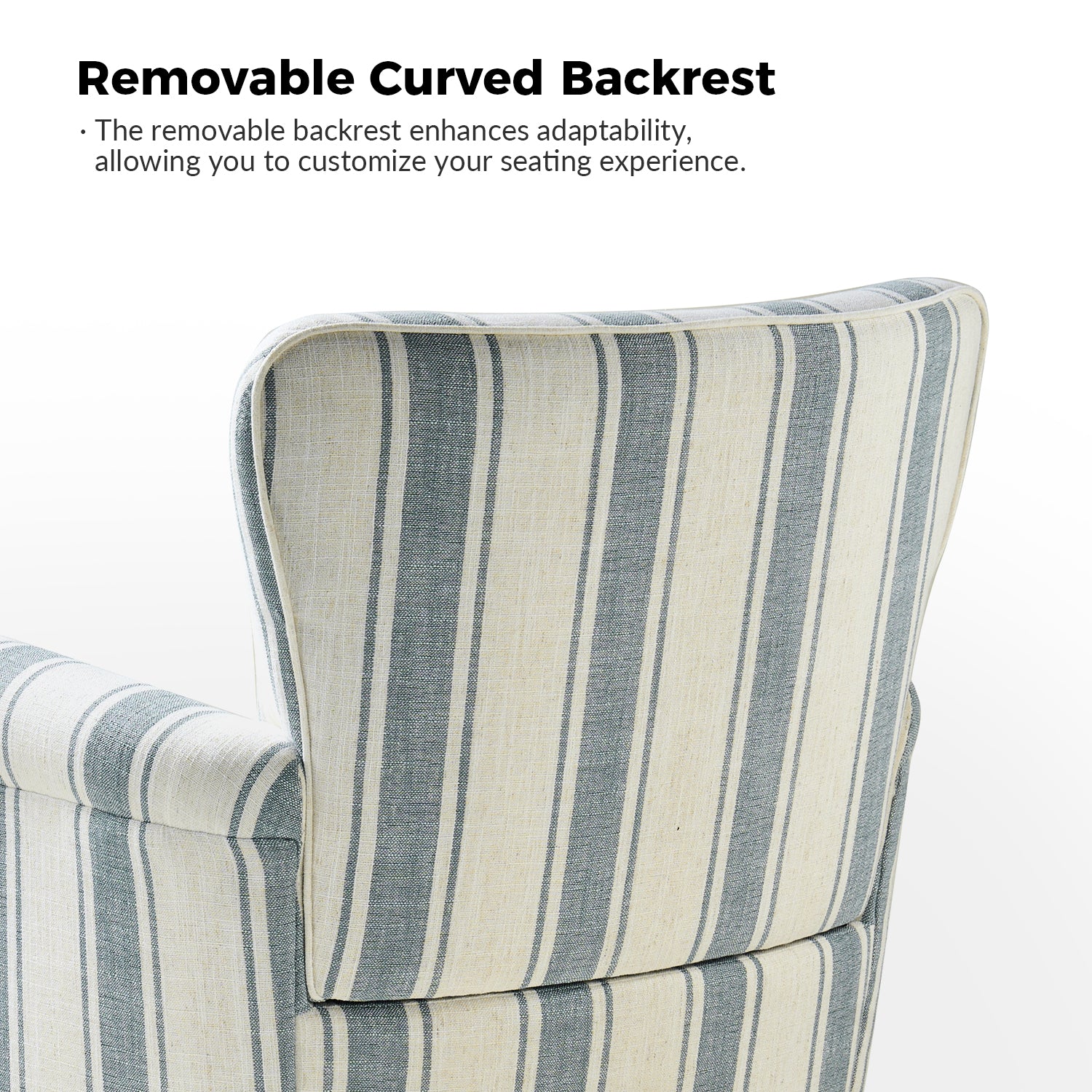 Knud Swivel Chair in Blue