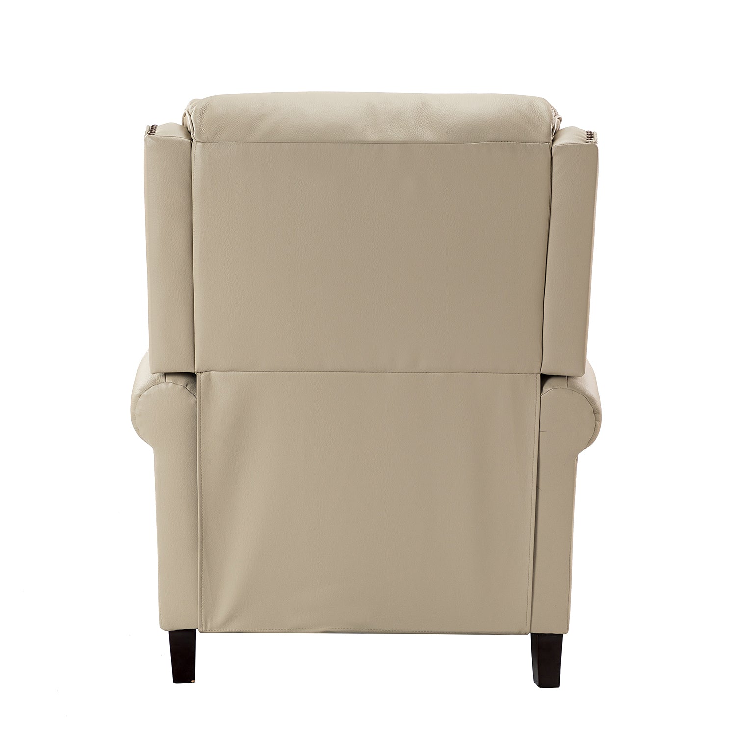 Franco Genuine Leather Recliner in Beige