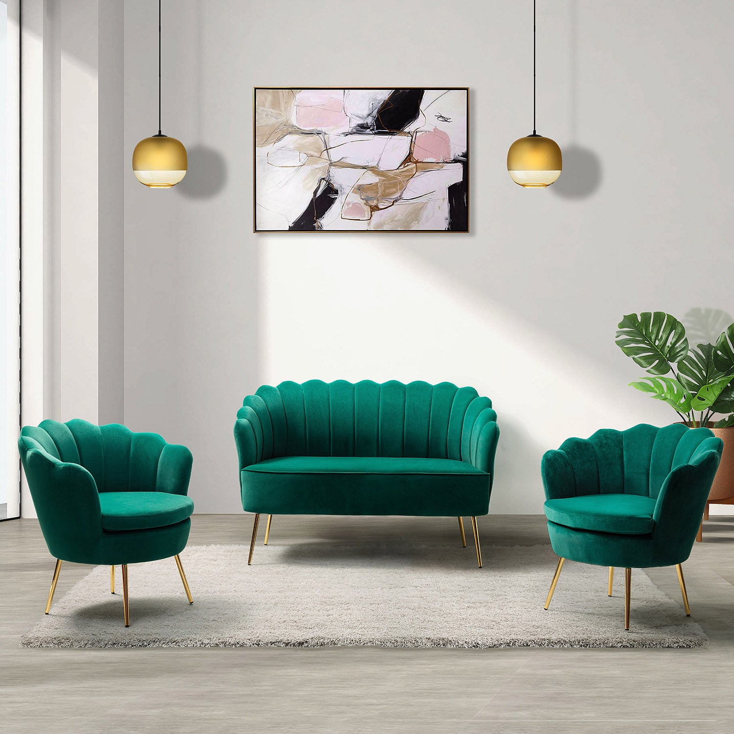 Donata Loveseat in Green