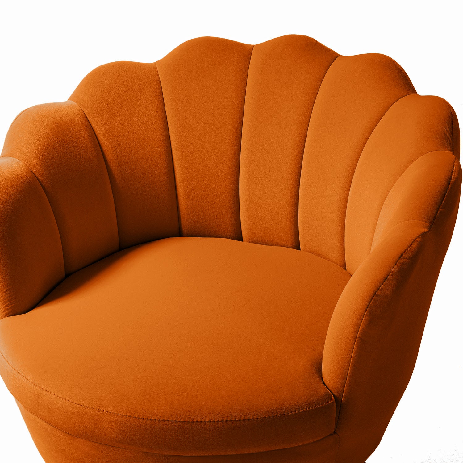 Donata Barrel Chair in Orange