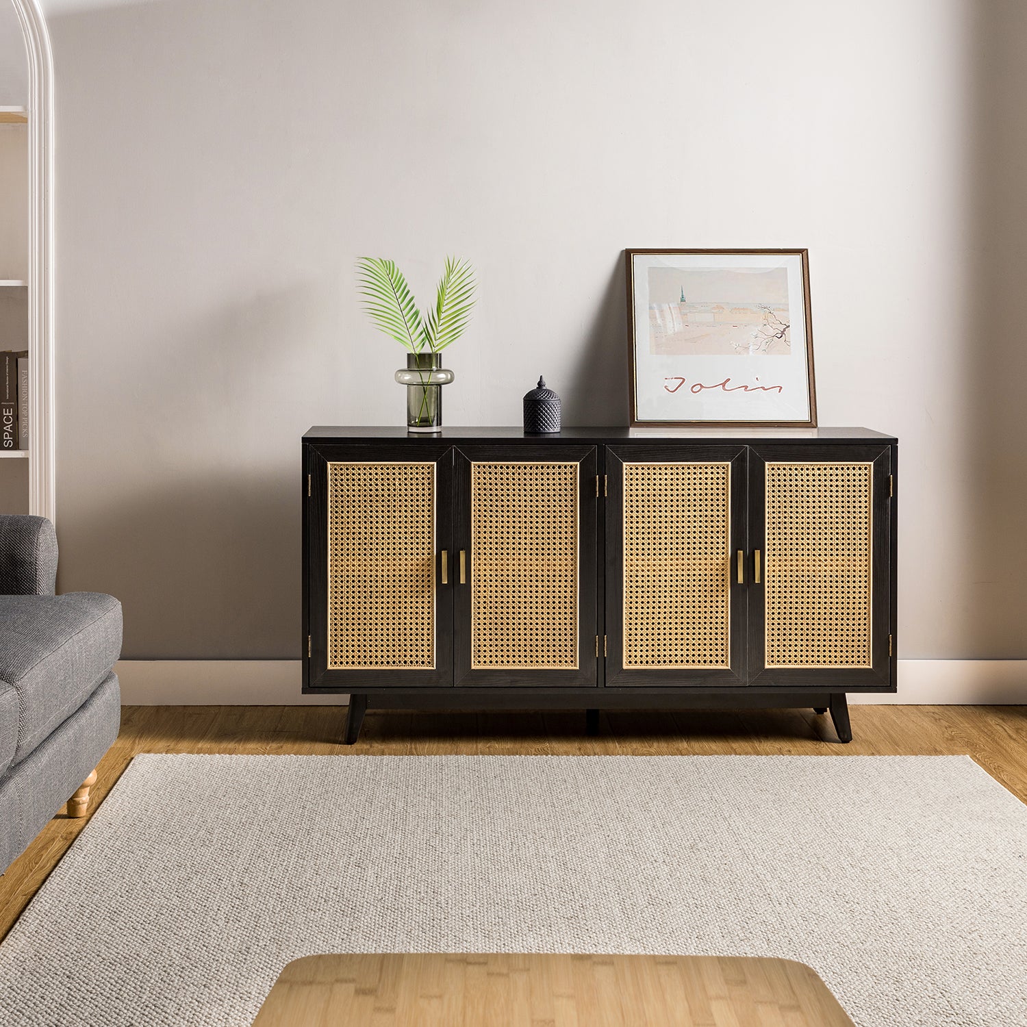 Silvia TV Stand in Black