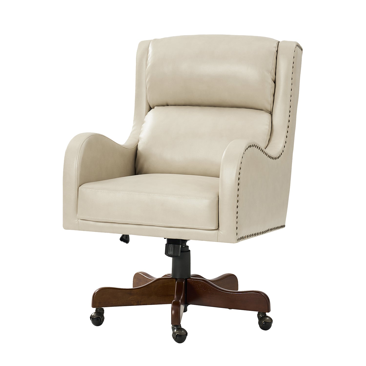 Viv Leather Executive Task Chair in Browness