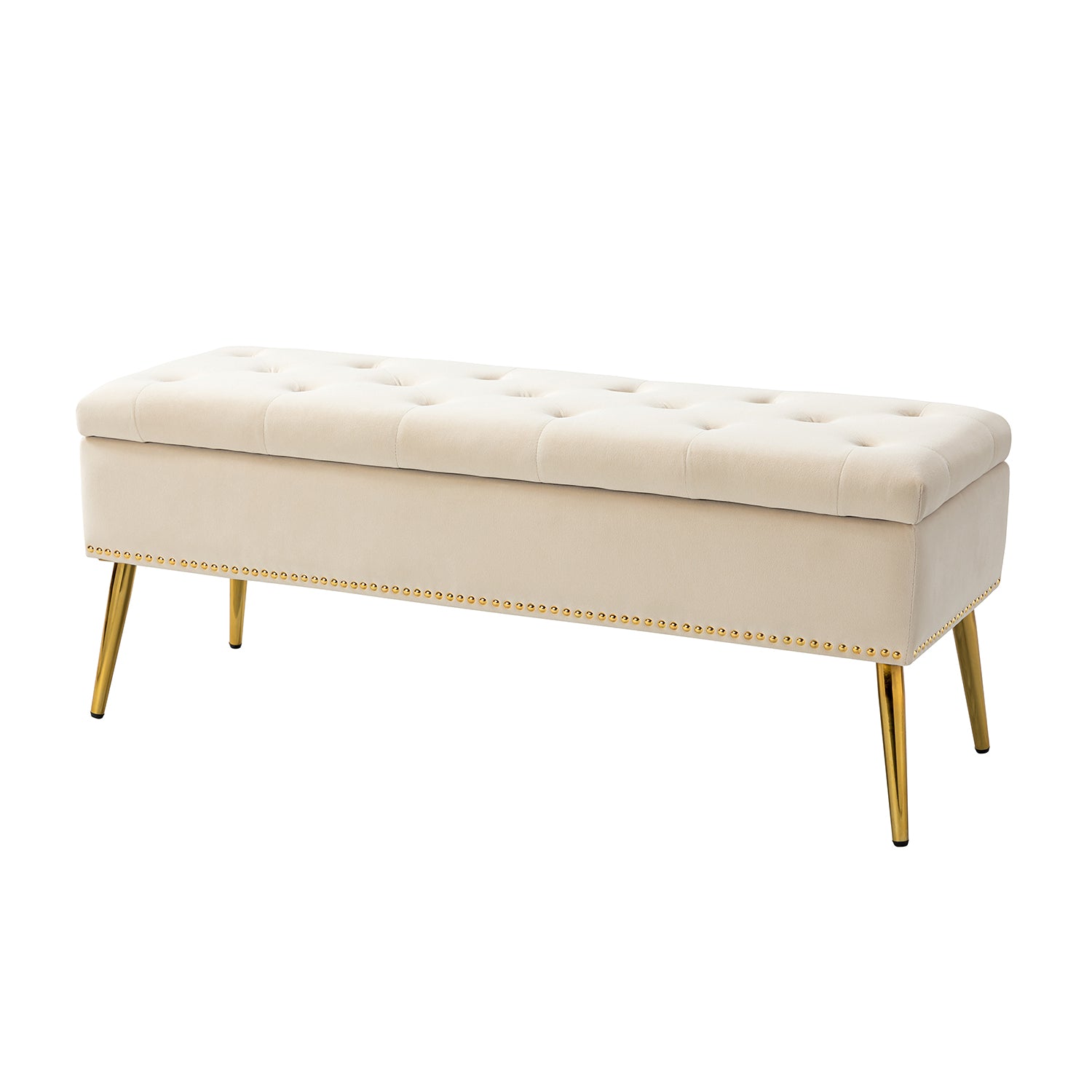 Achilles Storage Bench in Tan