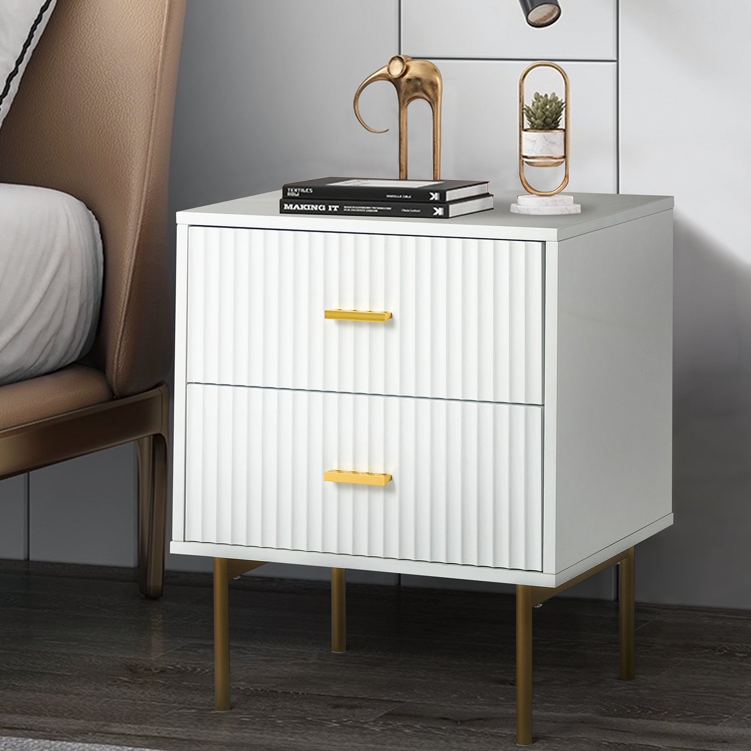 Paul Nightstand in White