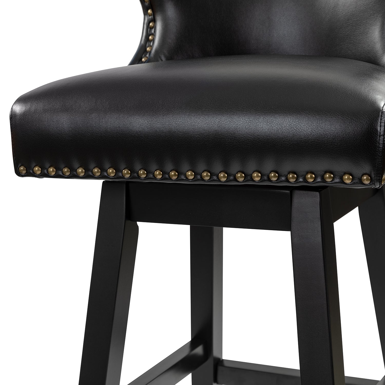 Konrad Swivel Bar & Counter Stool in Black