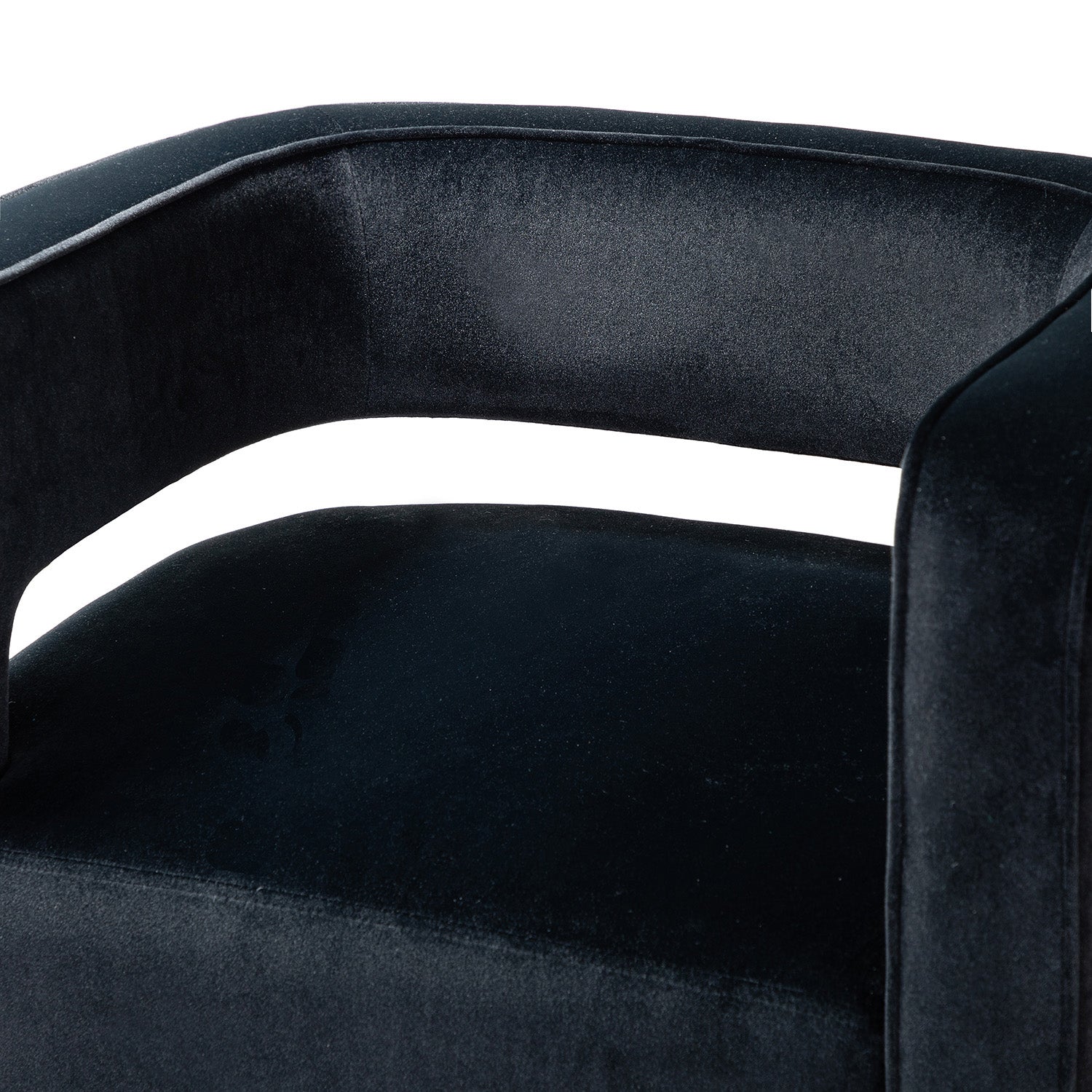 Blanca Swivel Barrel Chair in Black