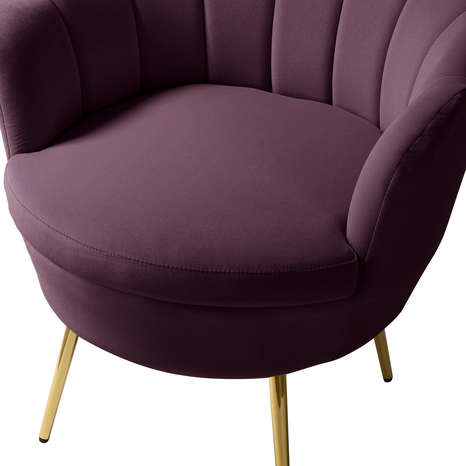 Donata Barrel Chair in Purple