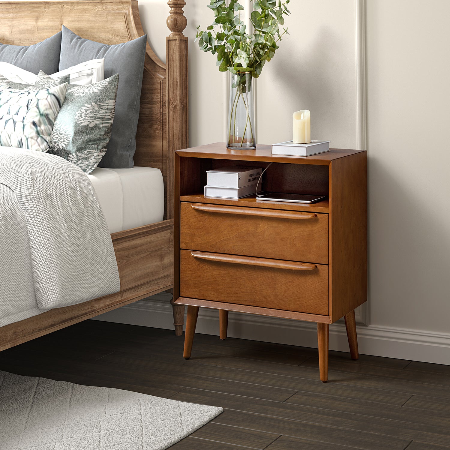 Frieda Nightstand in Acorn