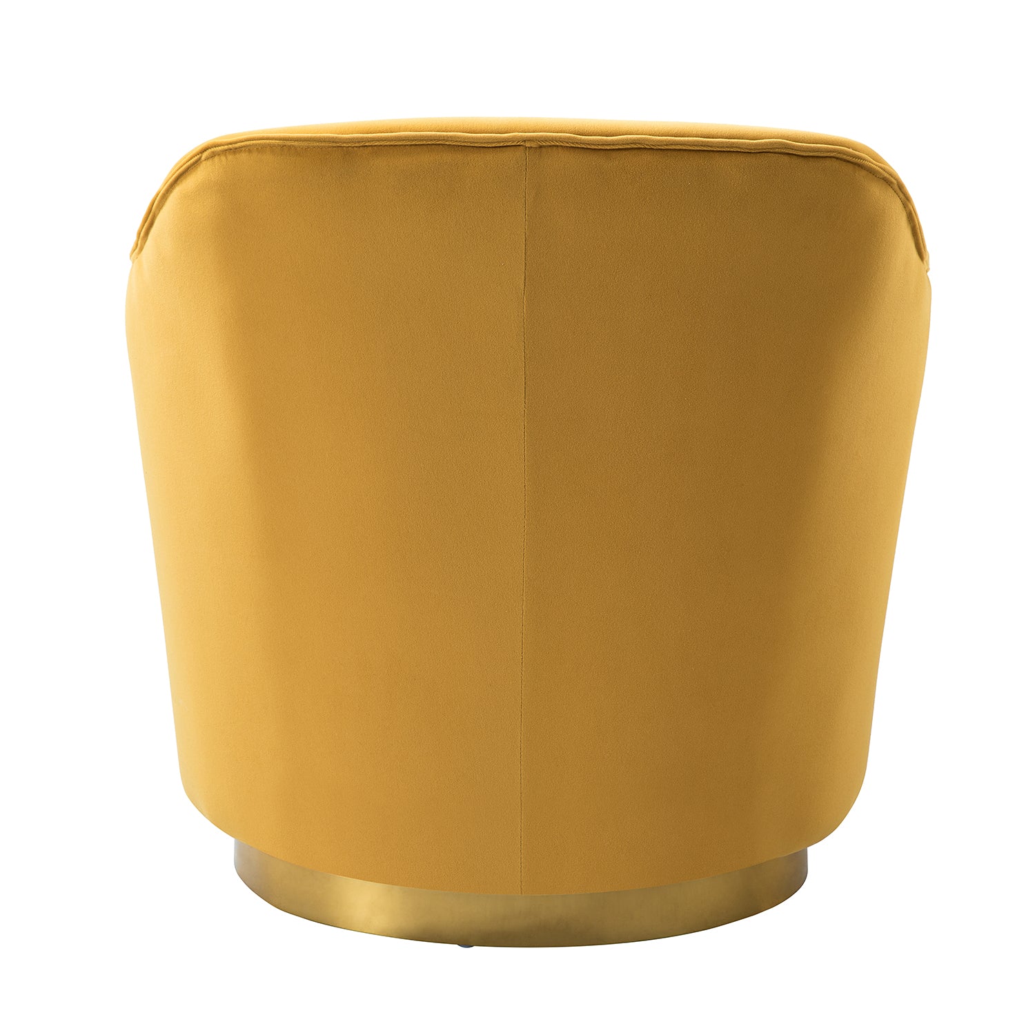 Burkhard Swivel barrel Chair in Mustard
