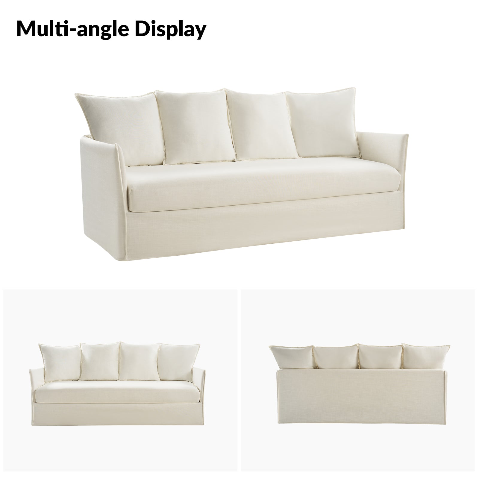 Severin Slipcovered Sofa in White