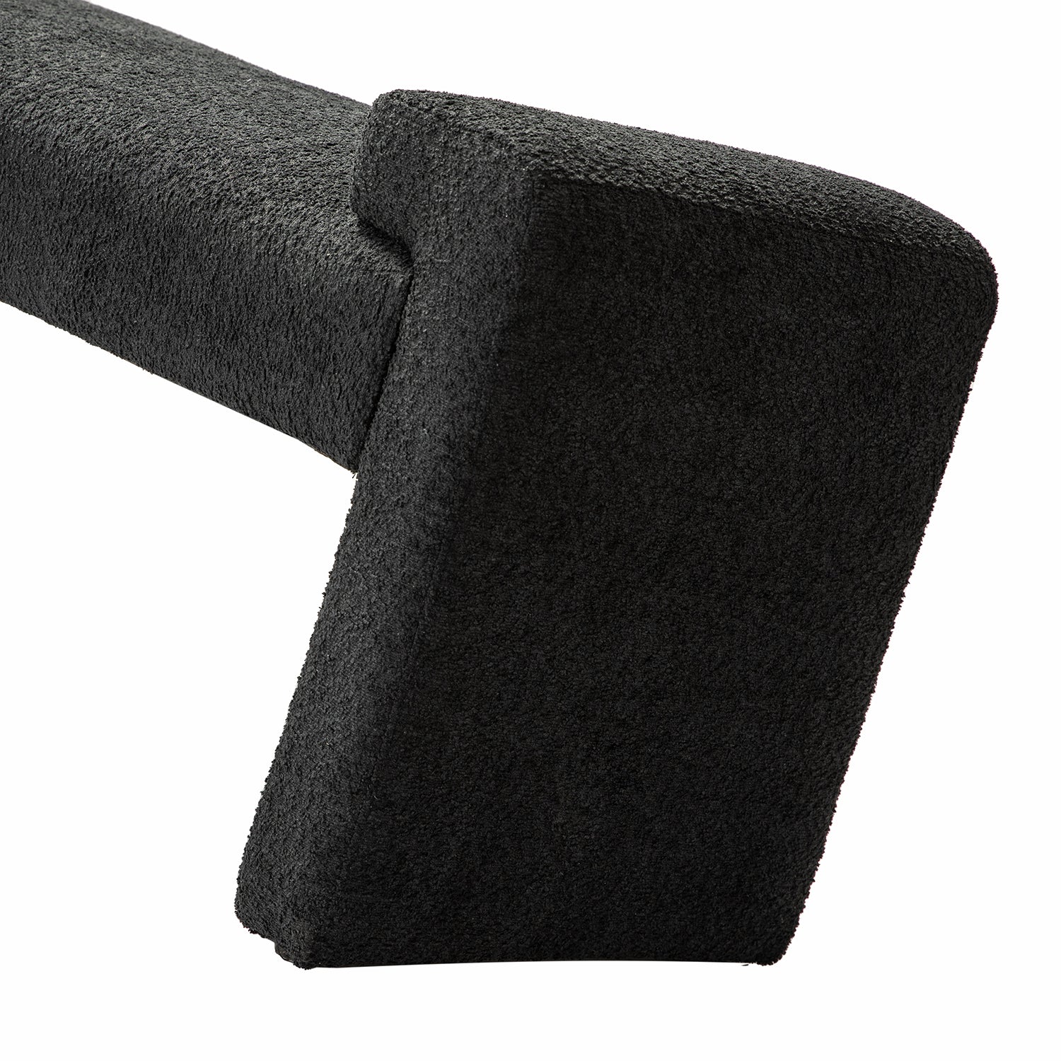 Severin Upholstered Bench in Black