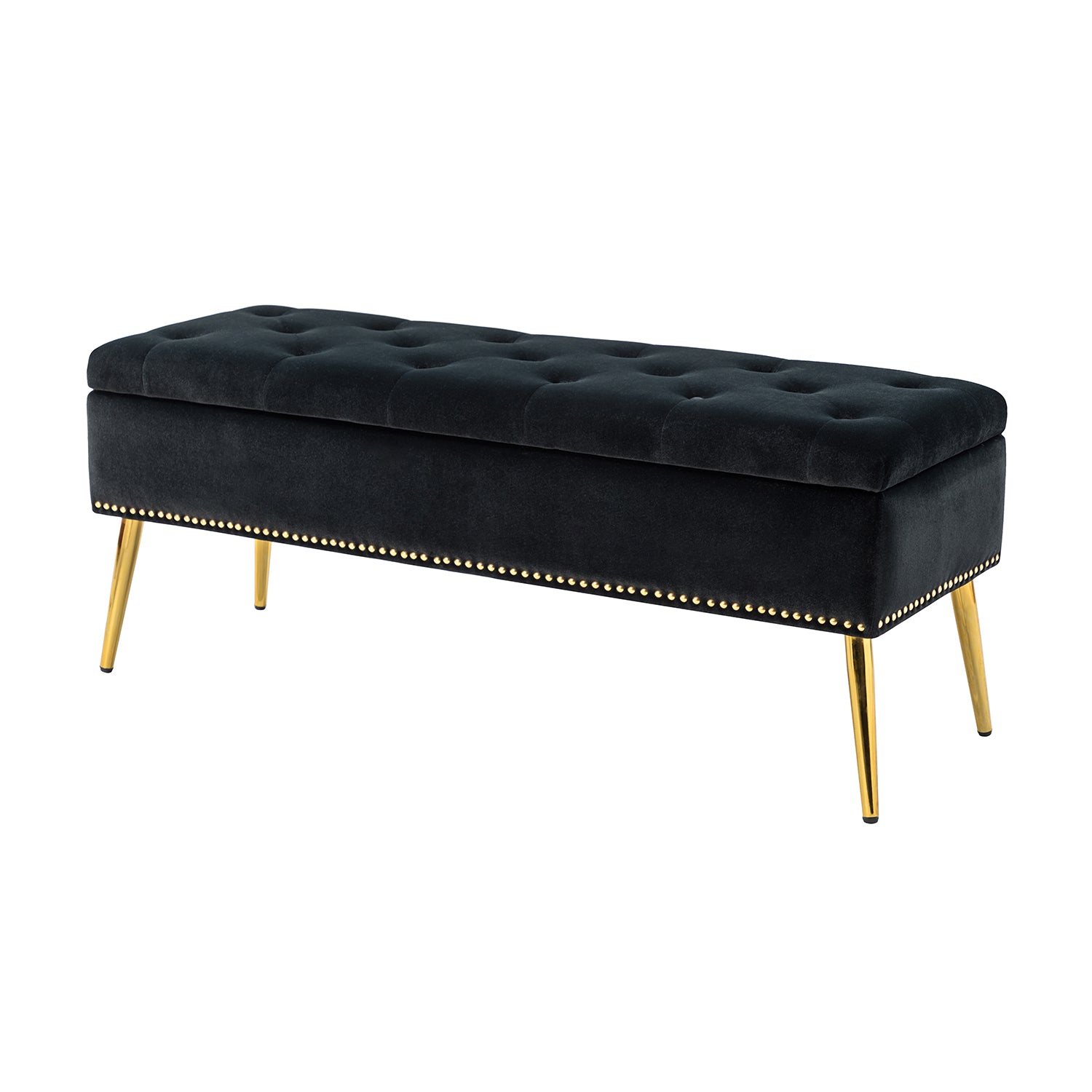 Achilles Storage Bench in Black