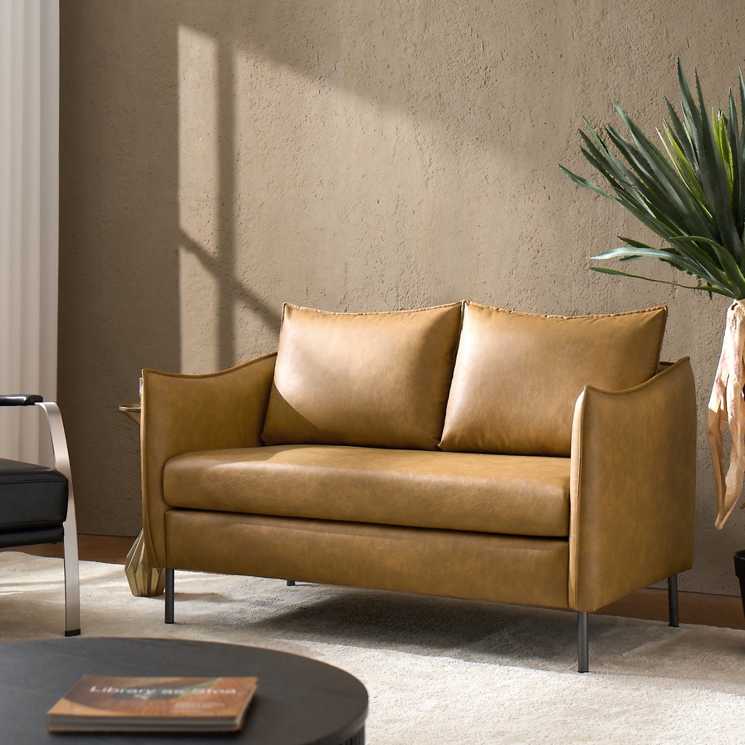 Monroe Loveseat in Camel