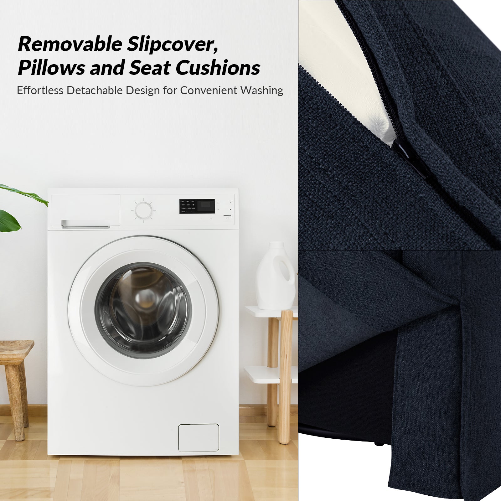 Stan Swivel Chair in Navy