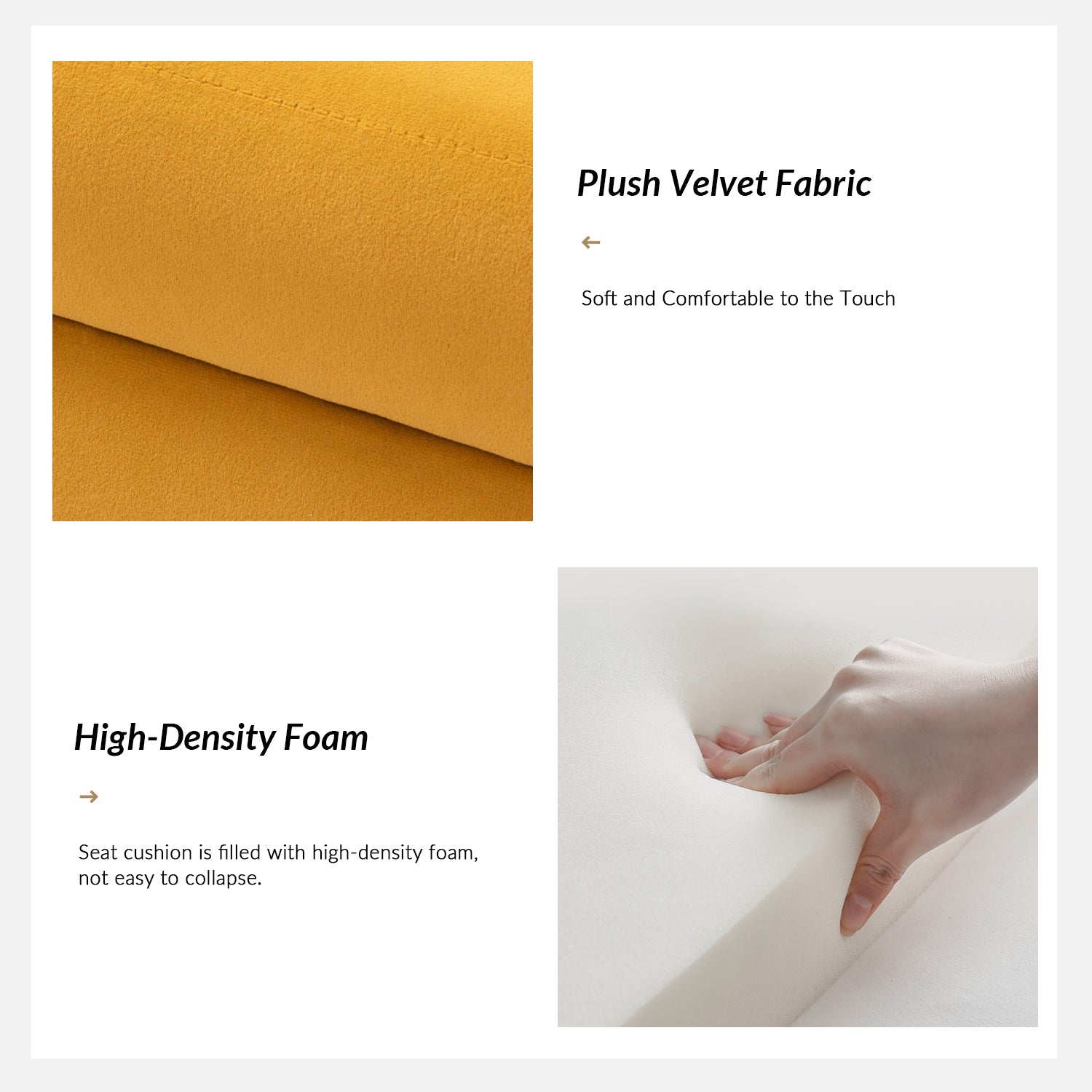 Christoph Upholstered Flip Top Storage Bench in Mustard