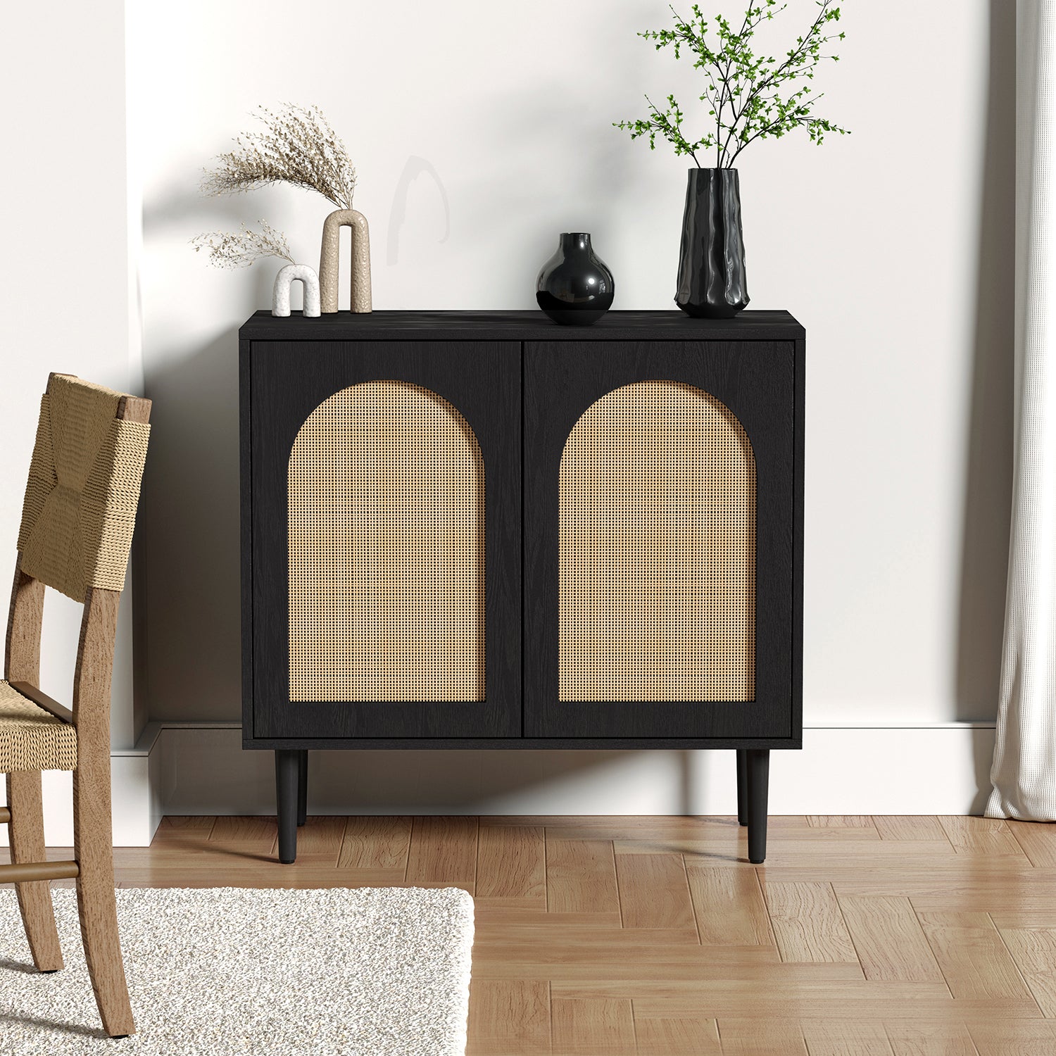 Juli Accent Cabinet in Black