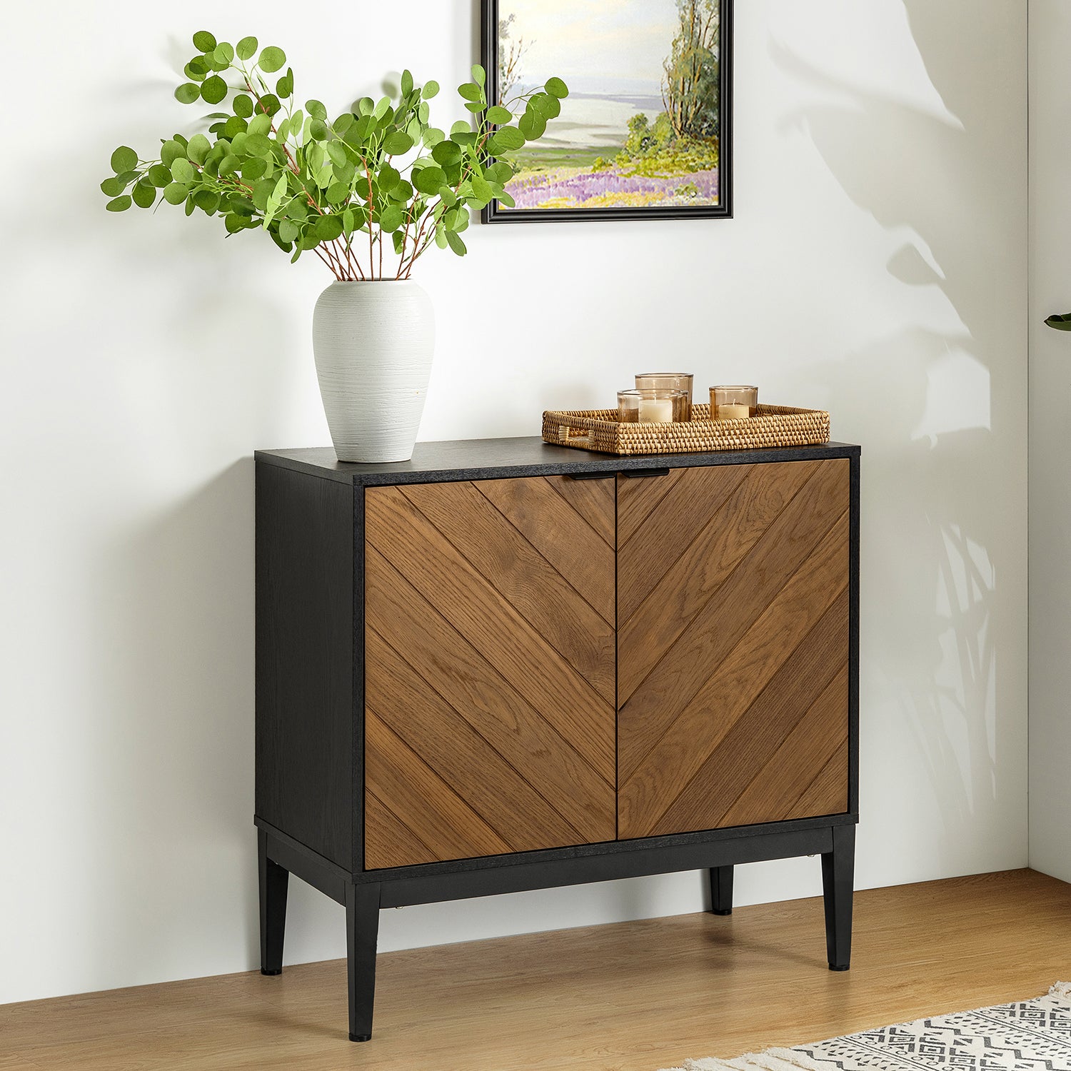 Paschall Accent Cabinet in Black