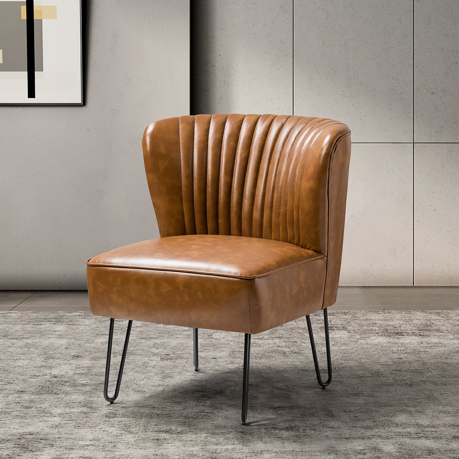 Eustacio Side Chair in Camel