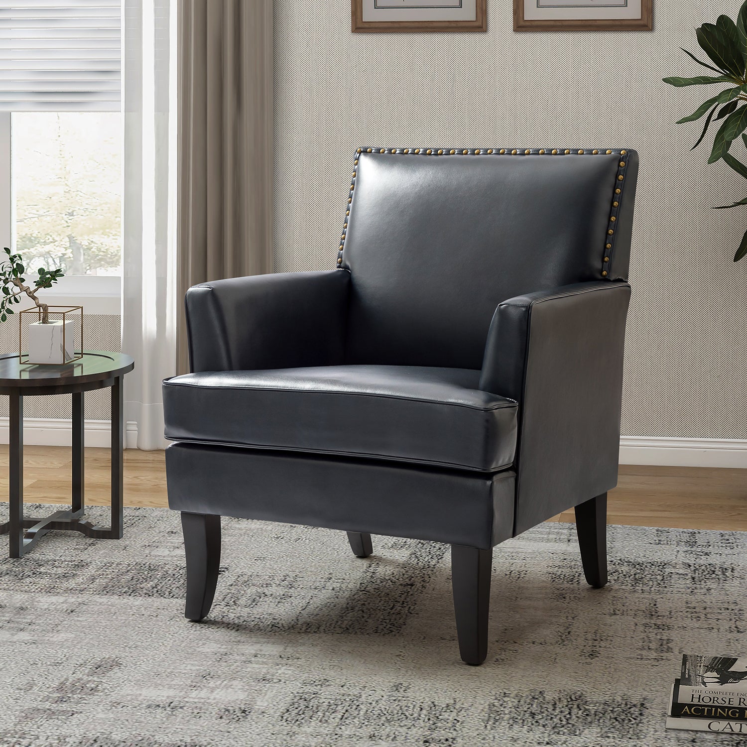 Celadon Armchair in Navy