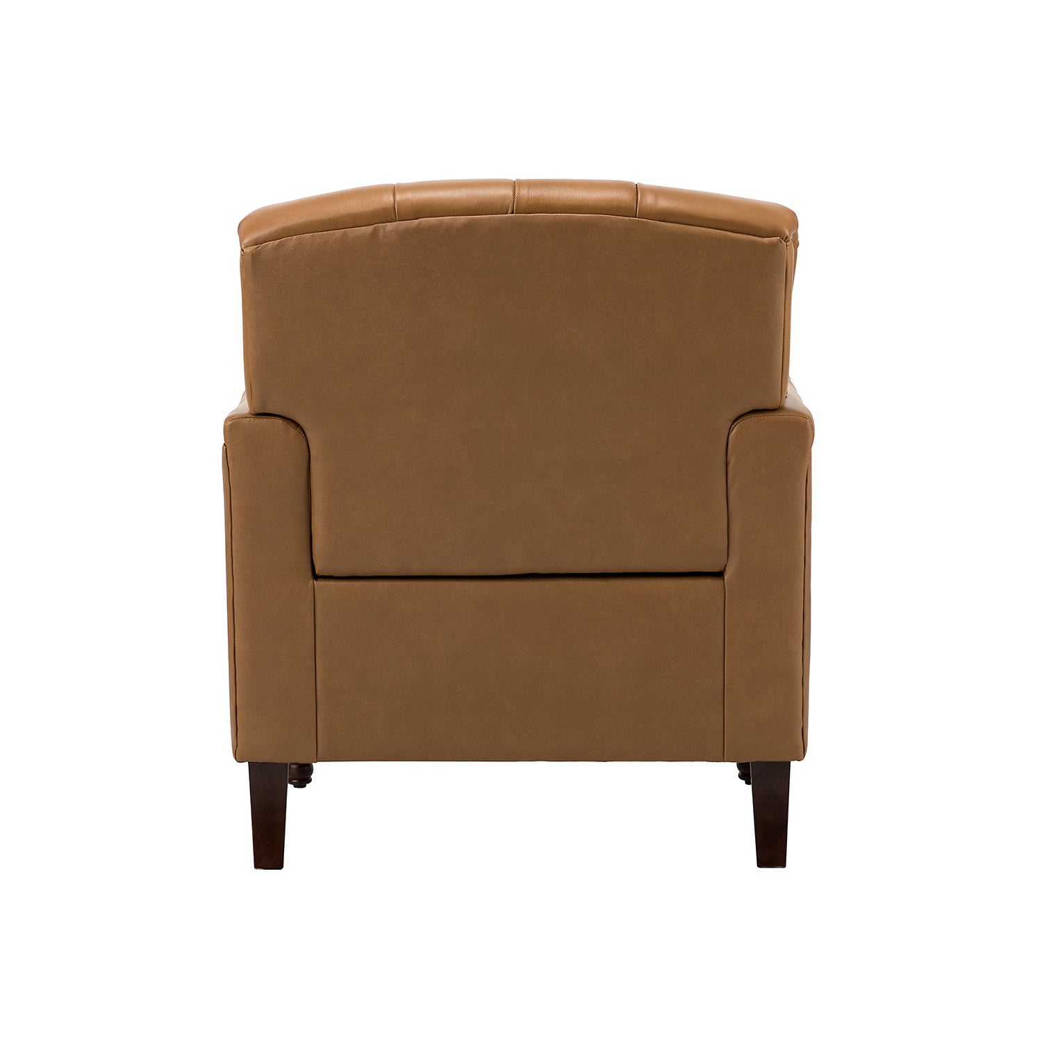 Elijah Genuine  Leather Armchair in Camel