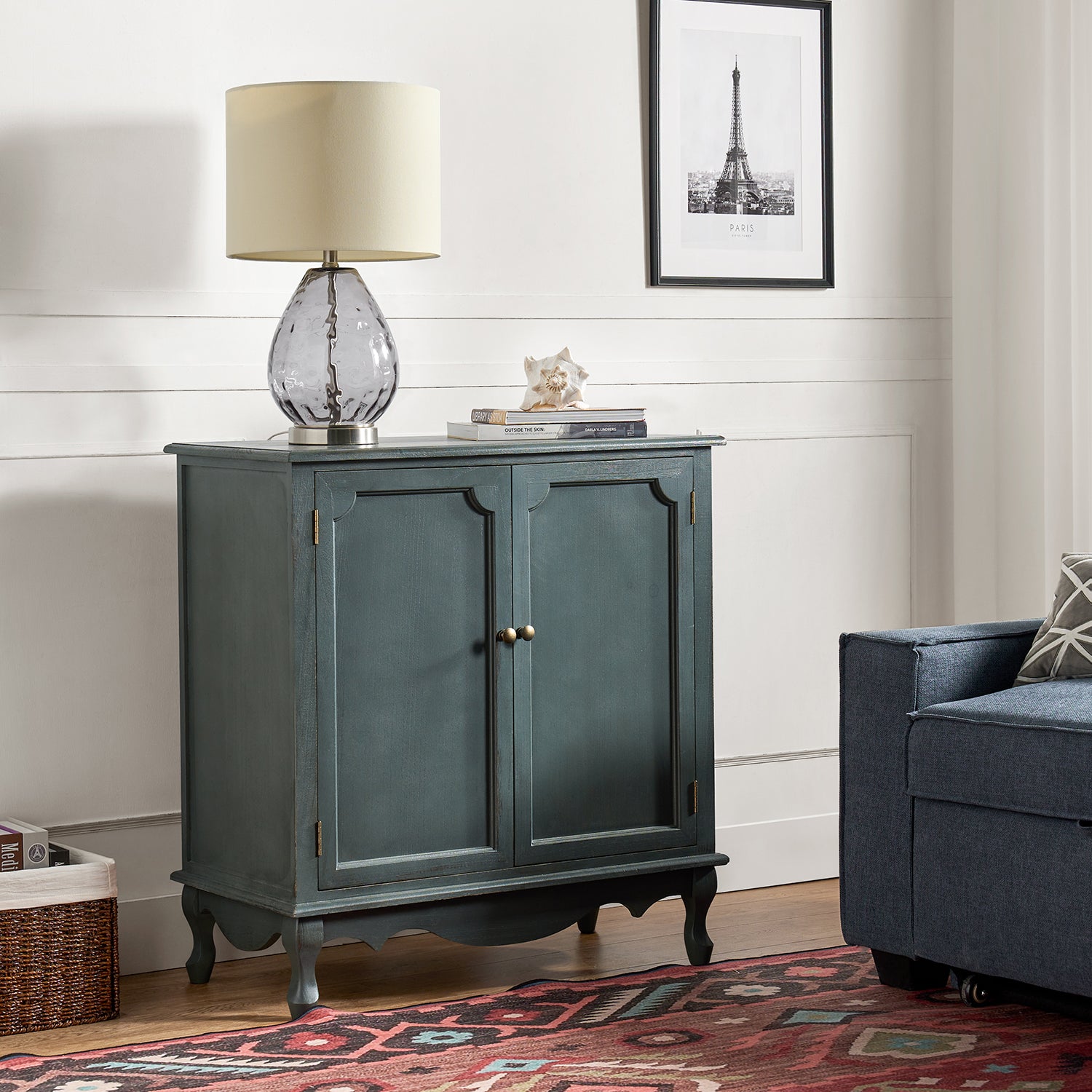 Aanijah Accent Cabinet in Blue