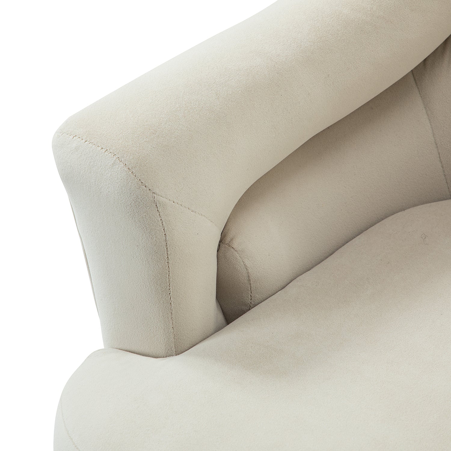 Burkhard Swivel barrel Chair in Tan