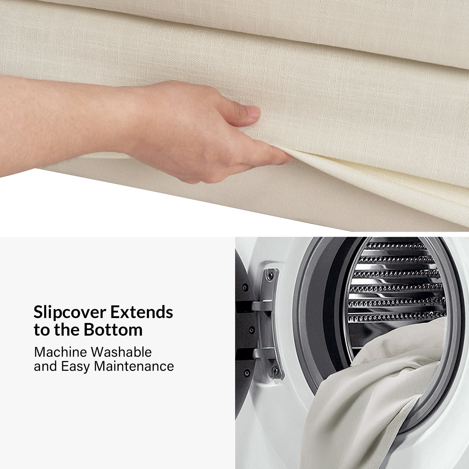 Severin Slipcovered Sofa in White