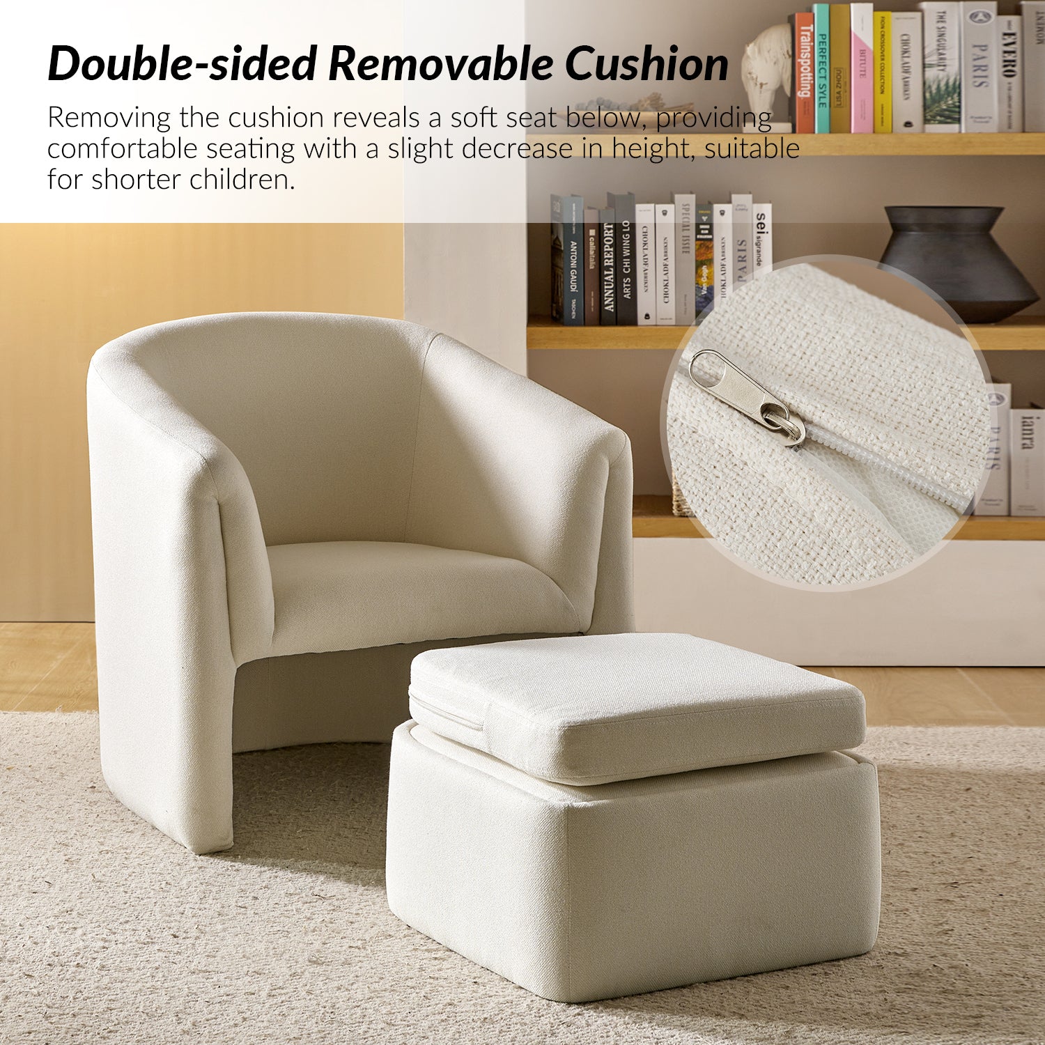 Arturo Armchair in White