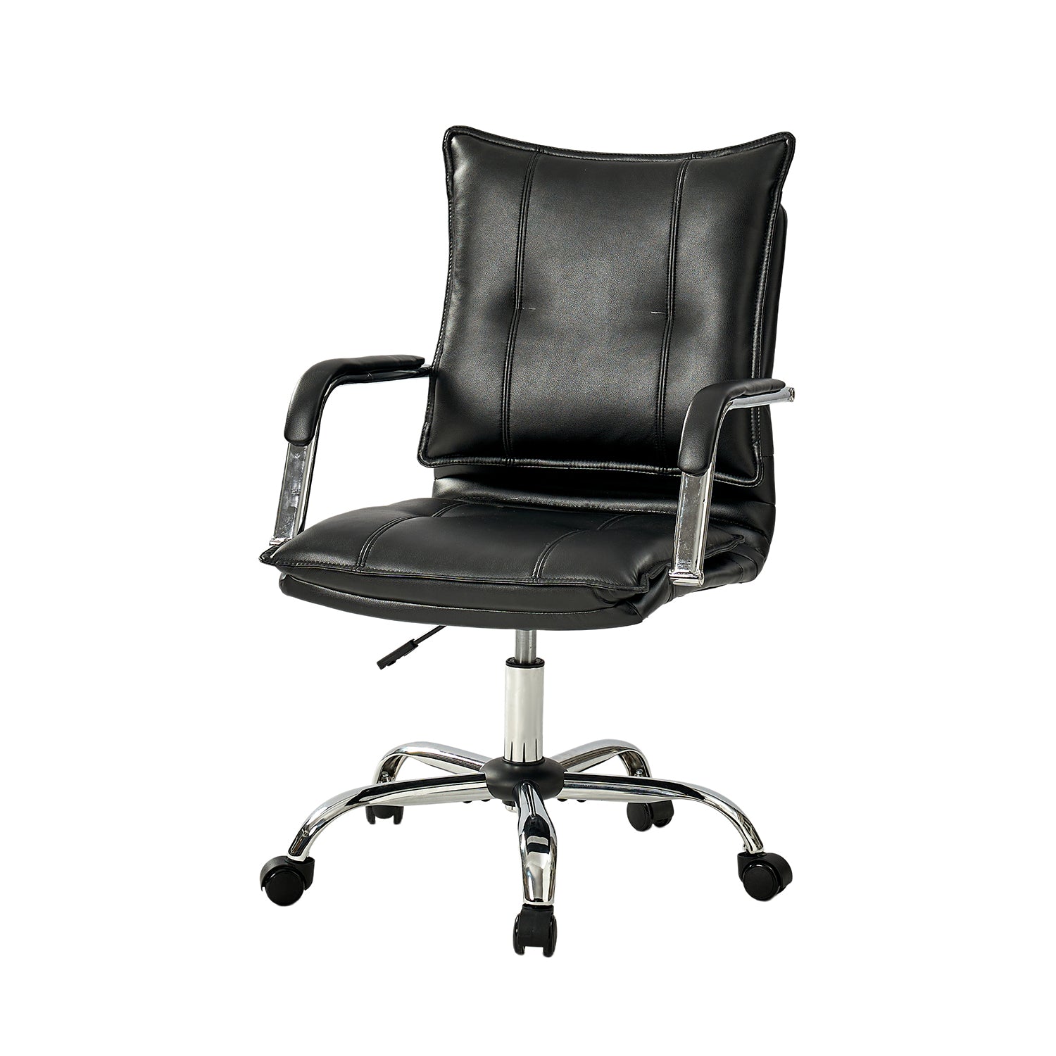 Leather Task Chair in Black