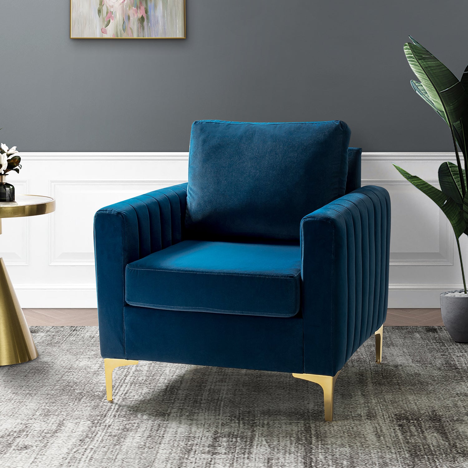 Ganymedes Club Chair in Navy