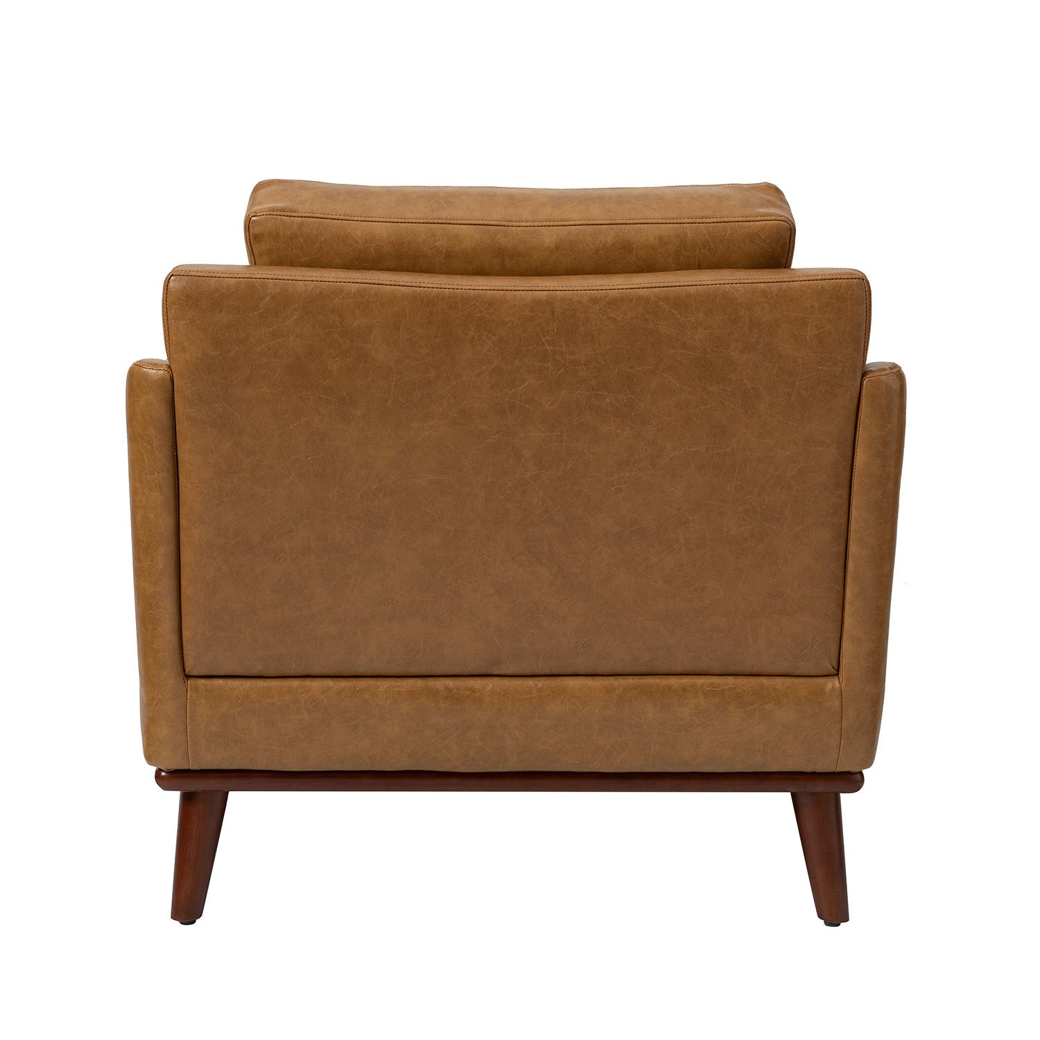 Jerome Vegan Leather Armchair in Camel