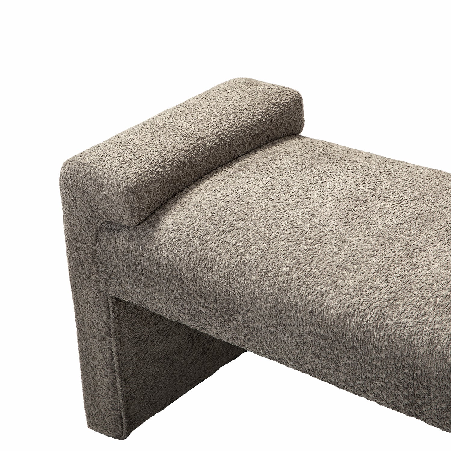 Severin Upholstered Bench in Grey