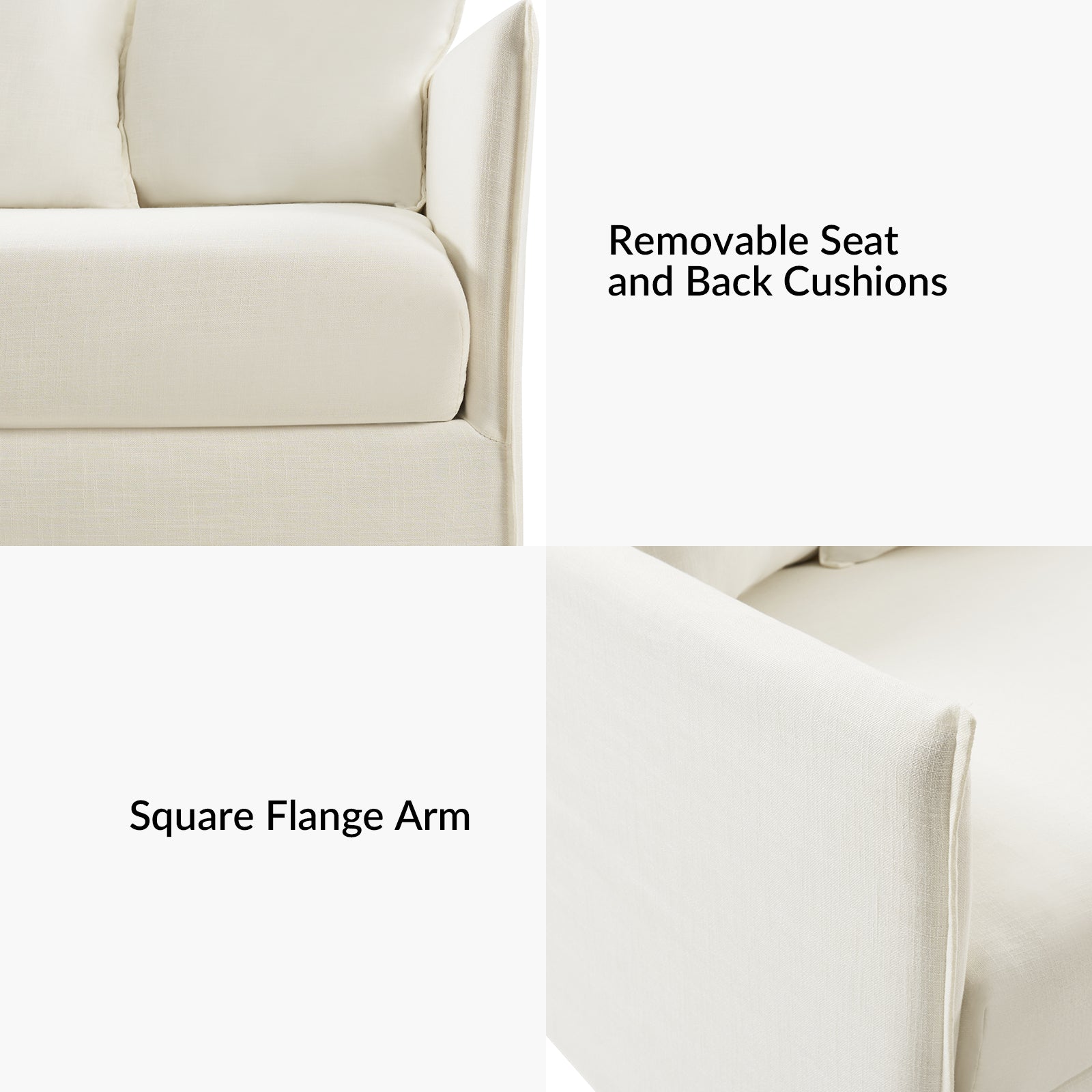 Severin Slipcovered Sofa in White