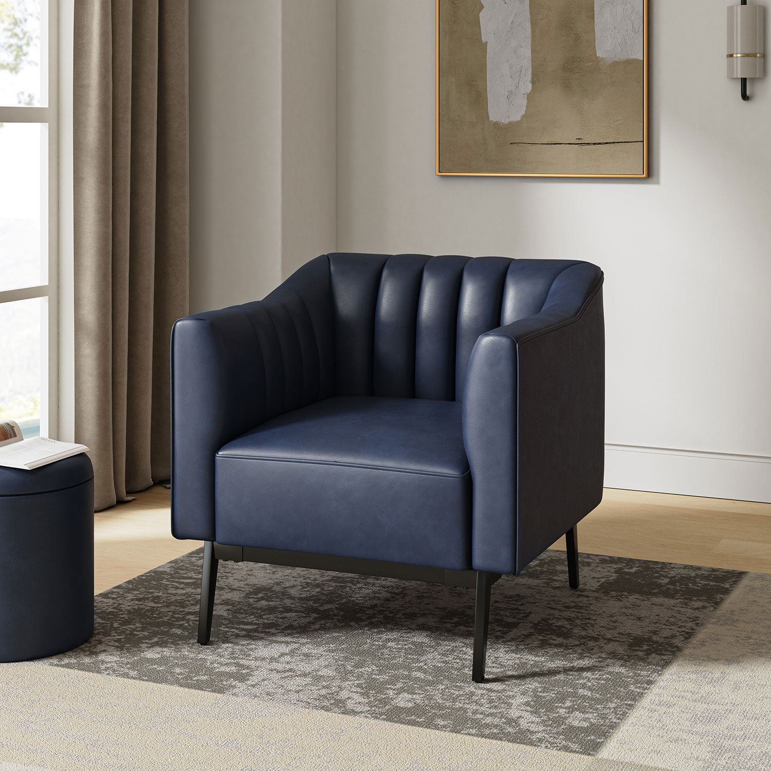 Alfons Chair in Navy