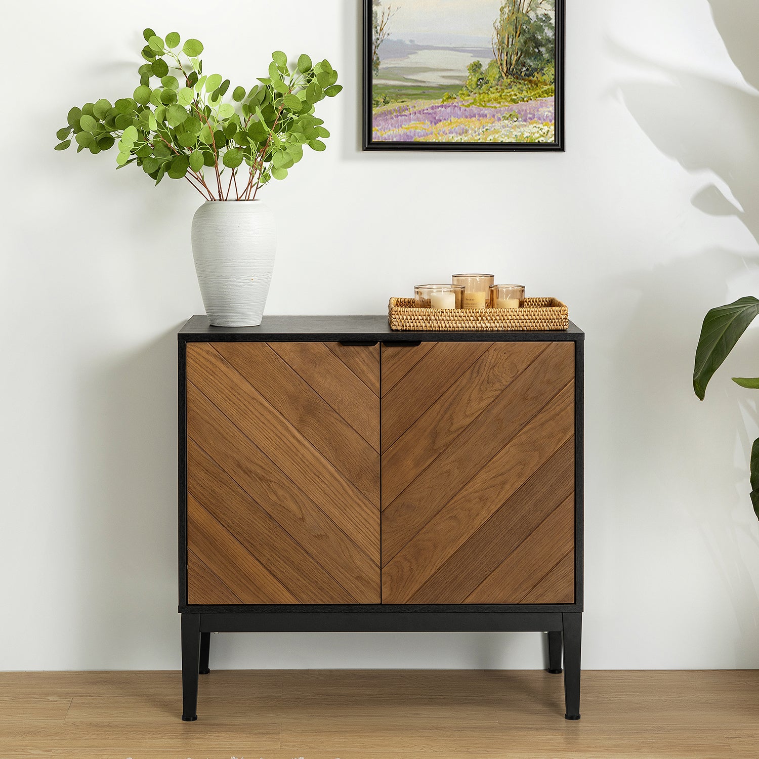 Paschall Accent Cabinet in Black