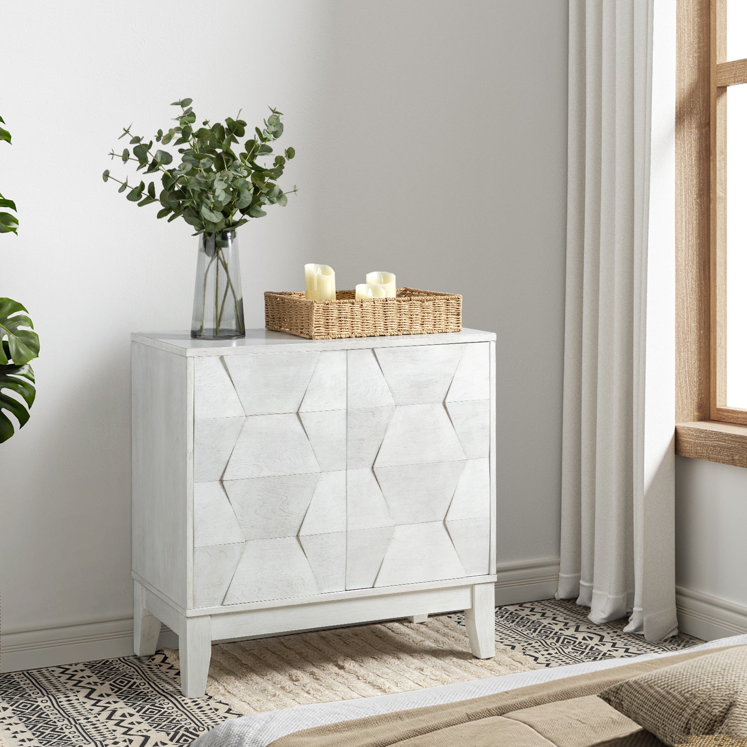 Whisnant Accent Cabinet in White