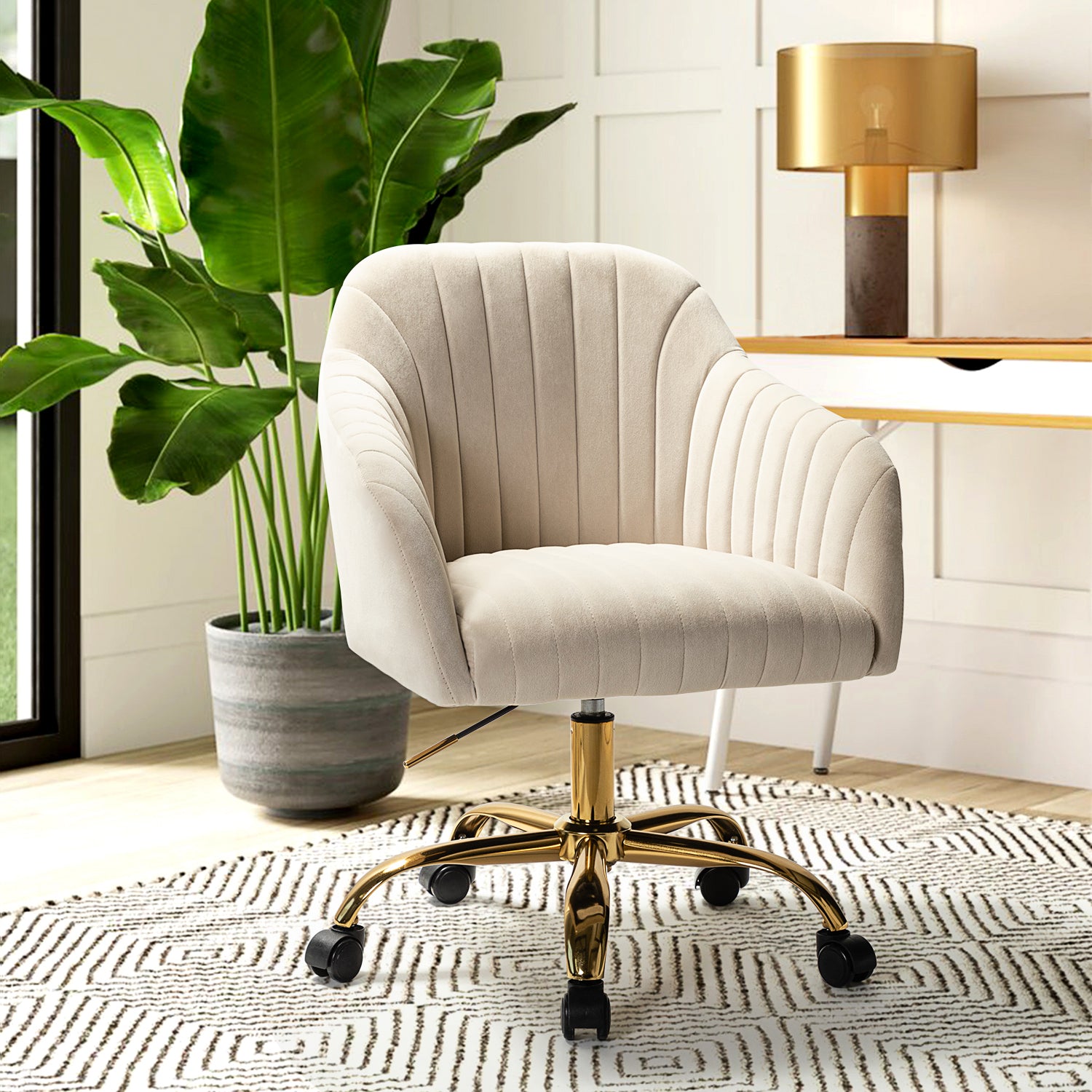 Jacinda Task Chair in Tan