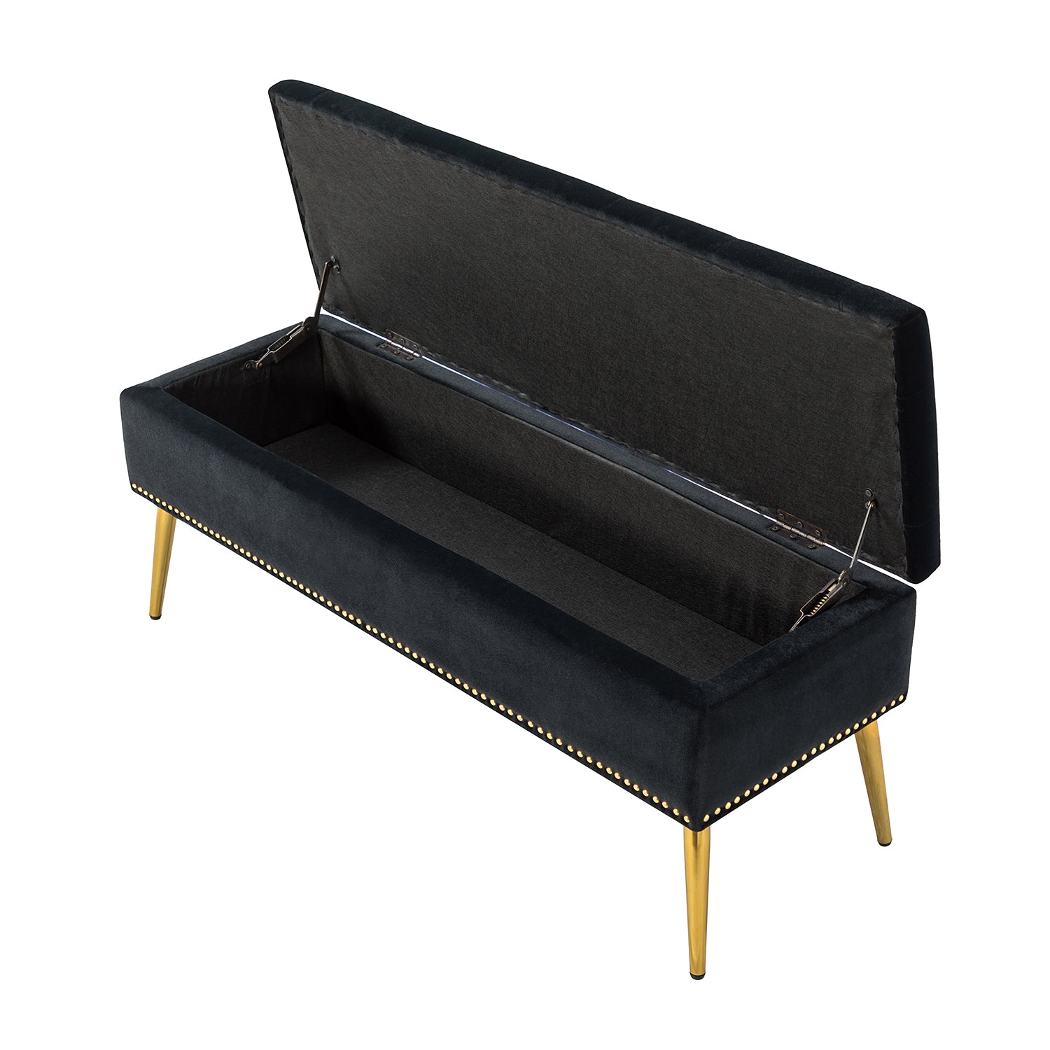 Achilles Storage Bench in Black