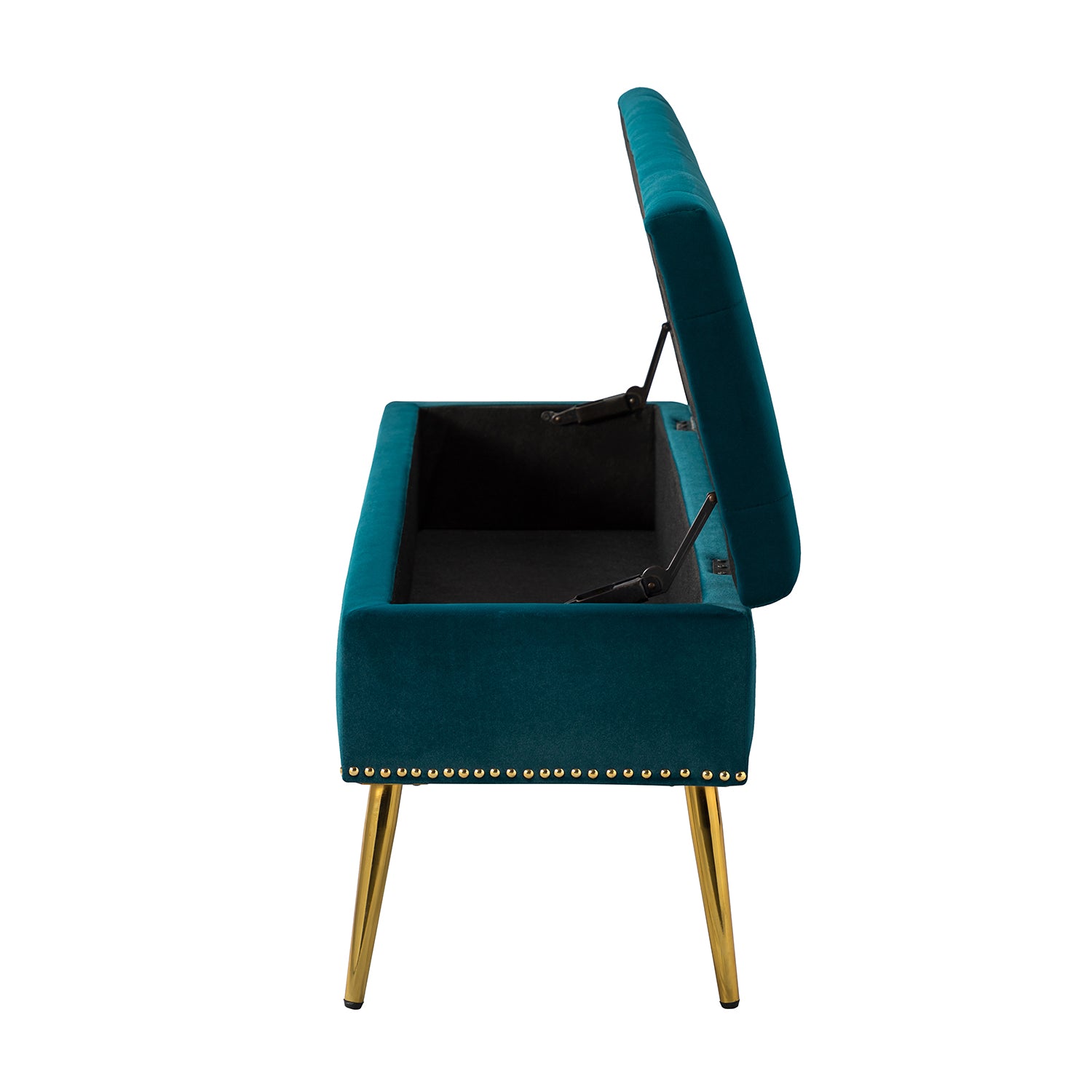 Achilles Storage Bench in Teal