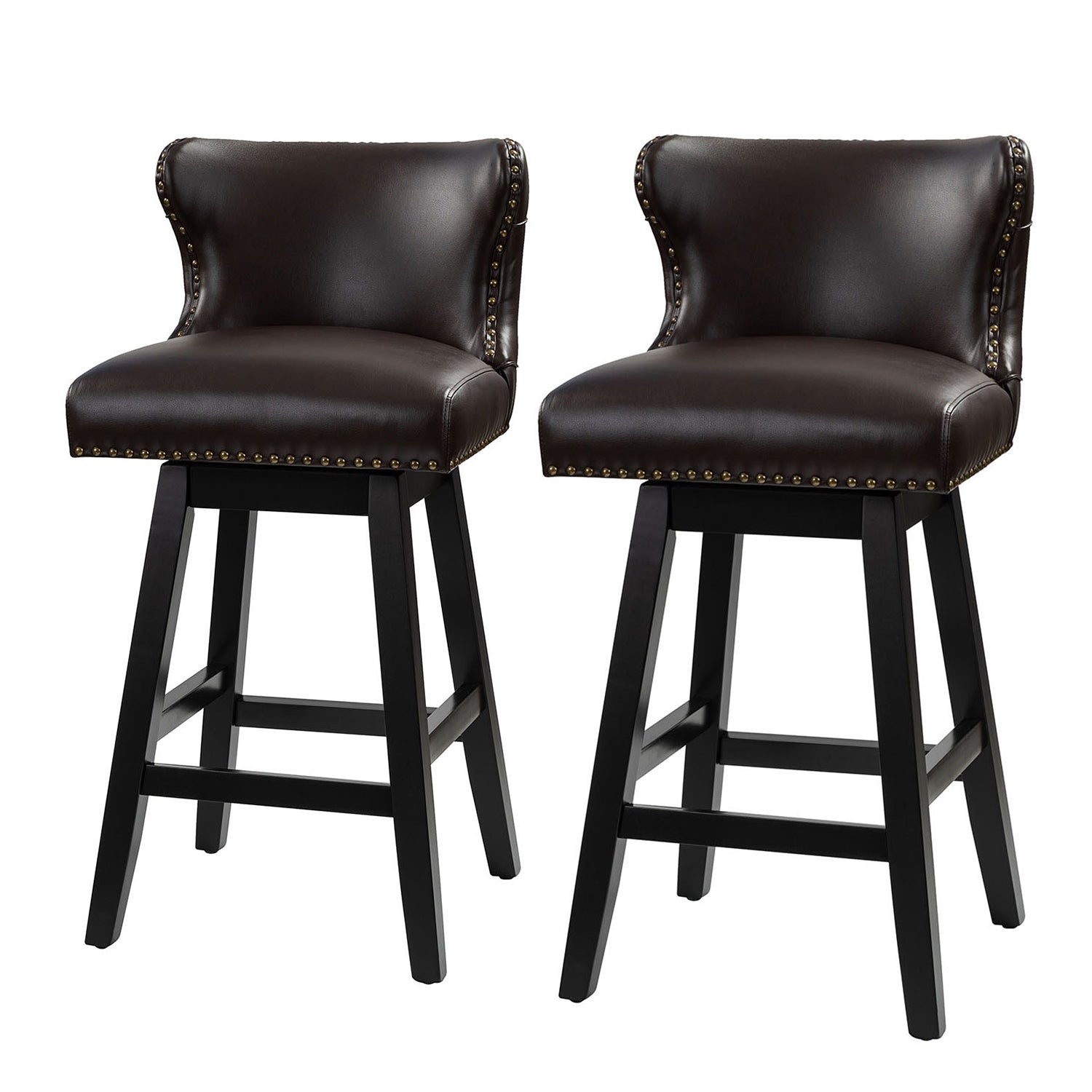 Konrad Swivel Bar & Counter Stool in Brown