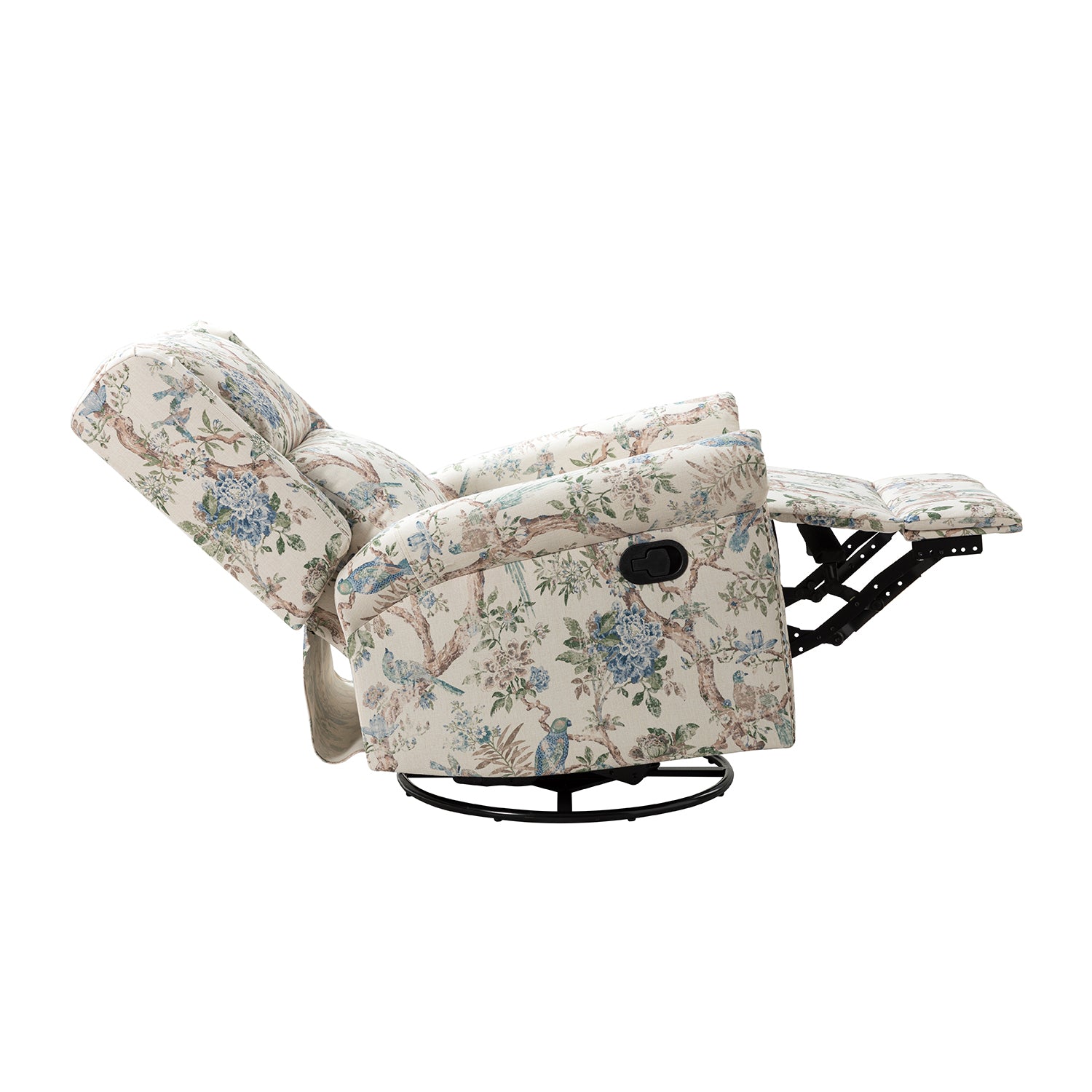 Helmut Manual Swivel Glider Recliner in Bird