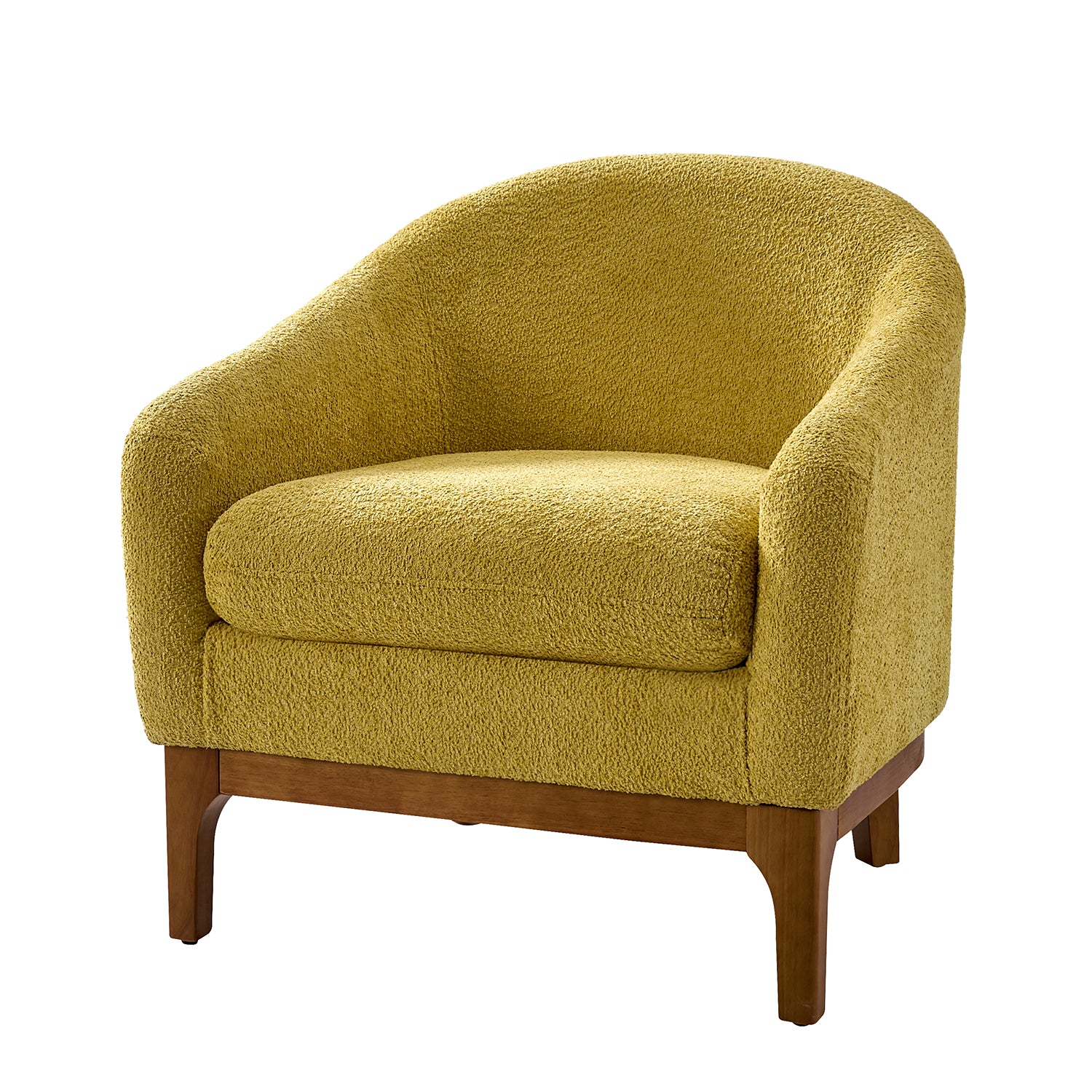 Joseph Boucle Armchair Chair in Yellow