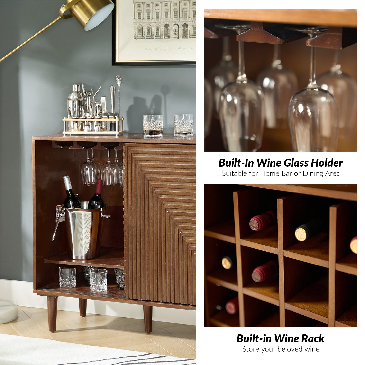 Undine Accent Cabinet in Walnut