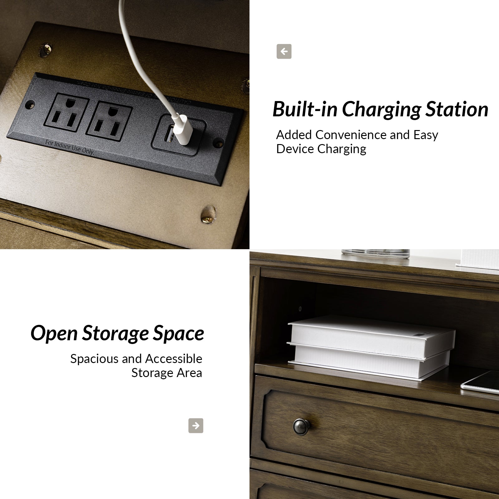 Davide Nightstand in Kona