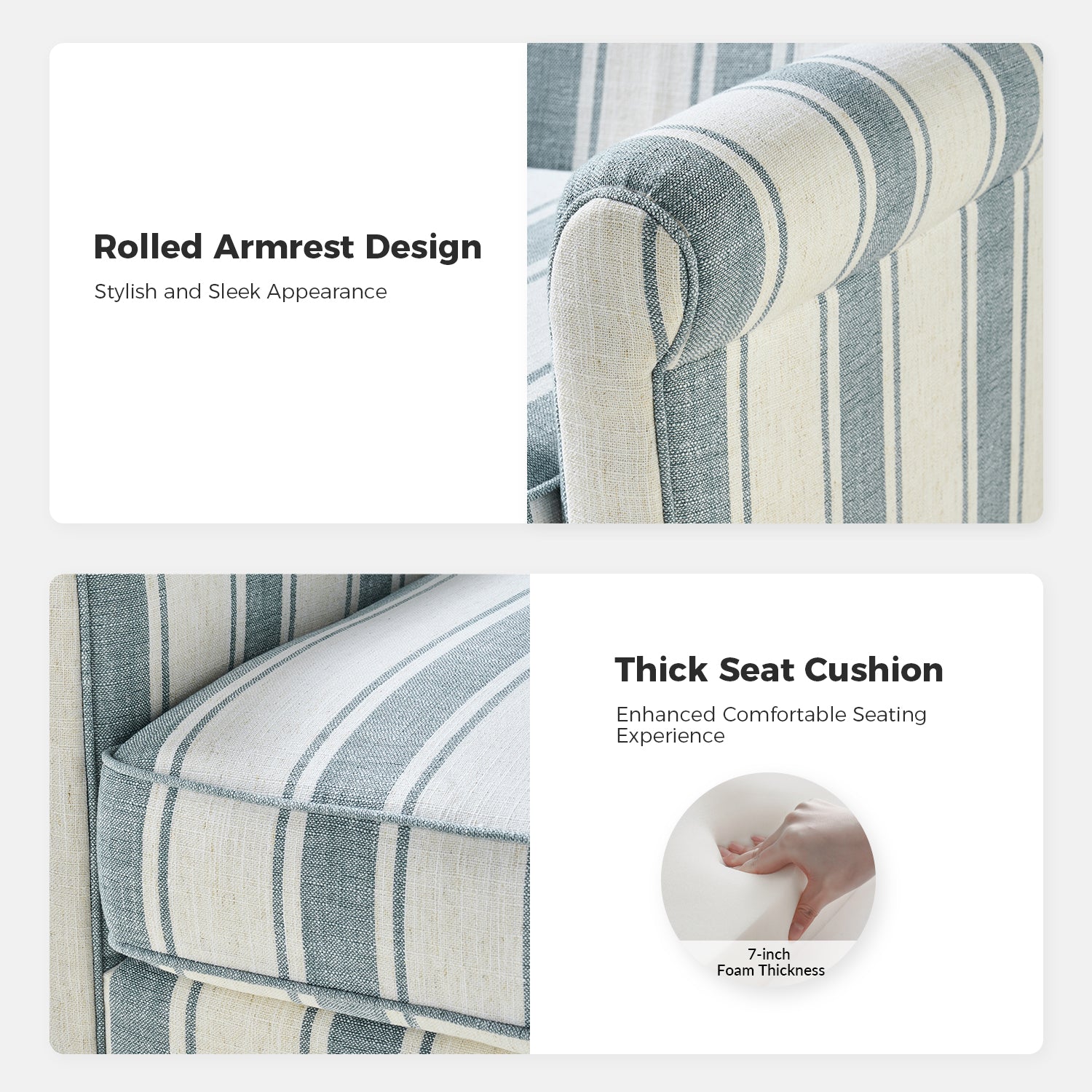 Knud Swivel Chair in Blue