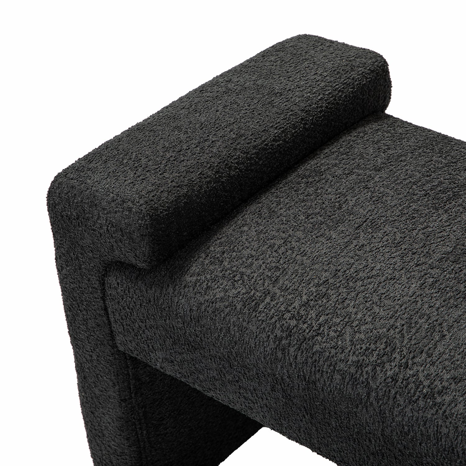 Severin Upholstered Bench in Black