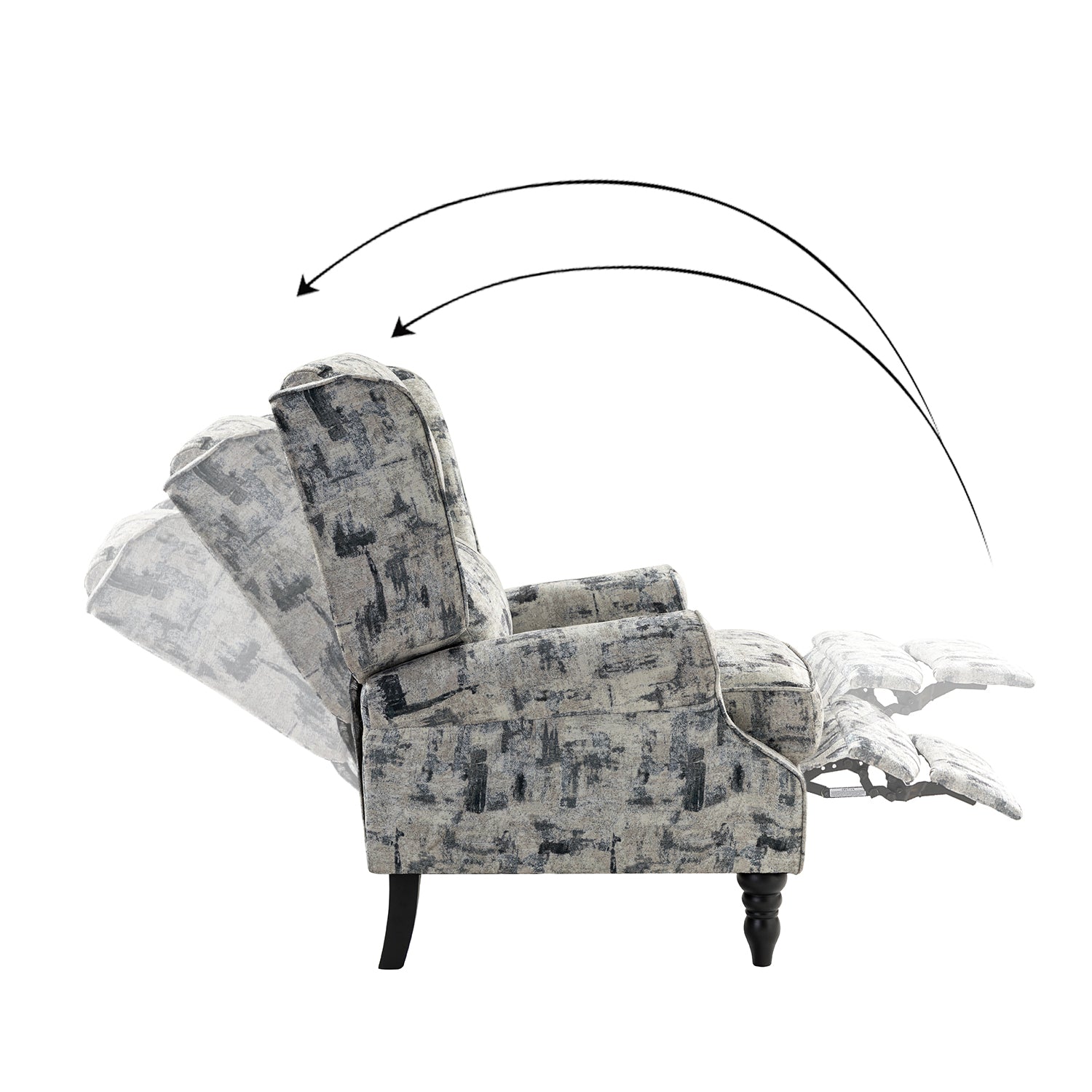 Asikli Manual Recliner in Grey